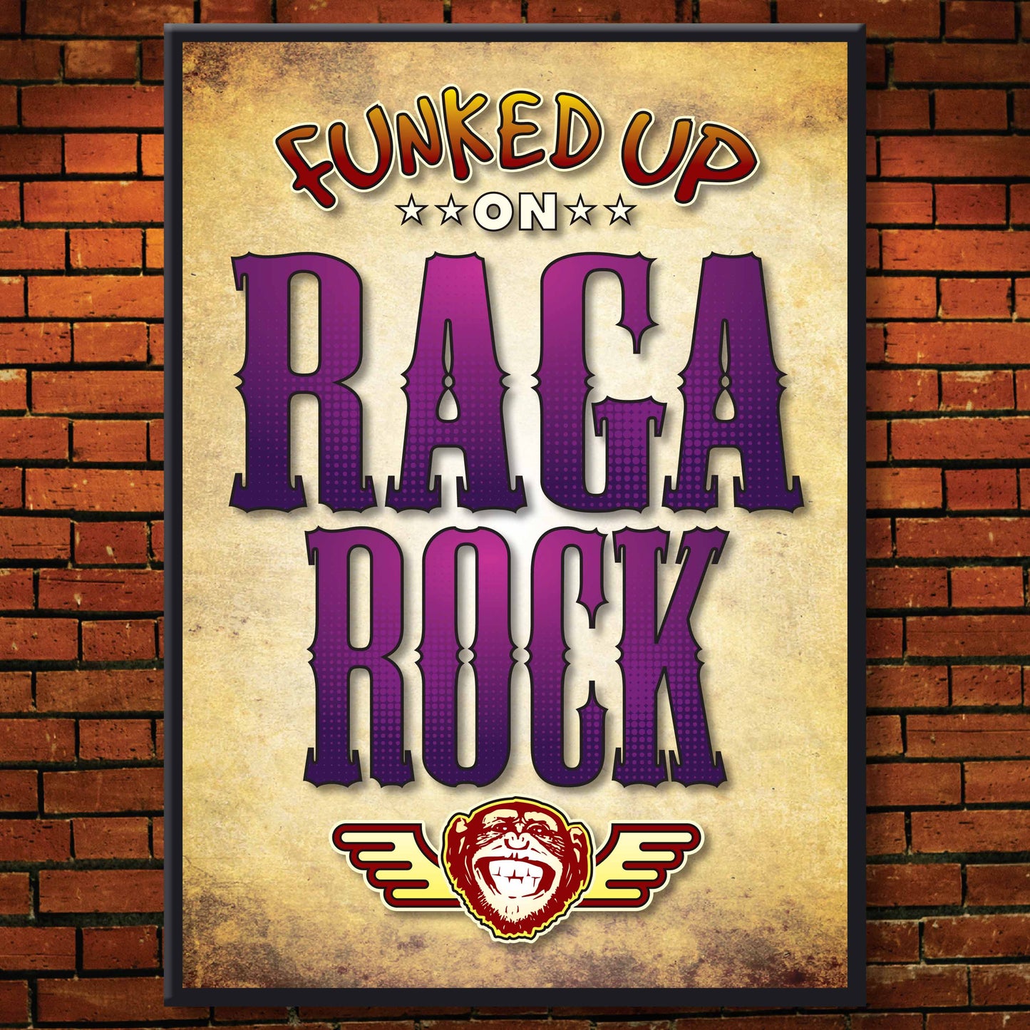 Raga Rock Art Print / Poster / Birthday Card / Greetings Card