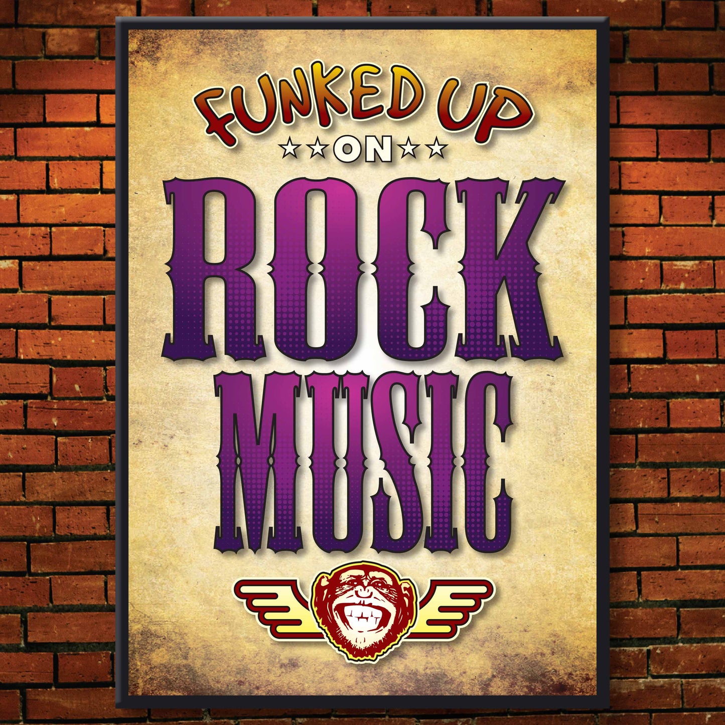 Rock Music Art Print / Poster / Birthday Card / Greetings Card