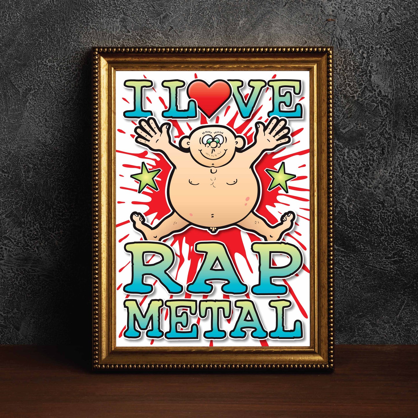 Rap Metal Art Print / Love Music Poster / Wall Décor / Rock Guru