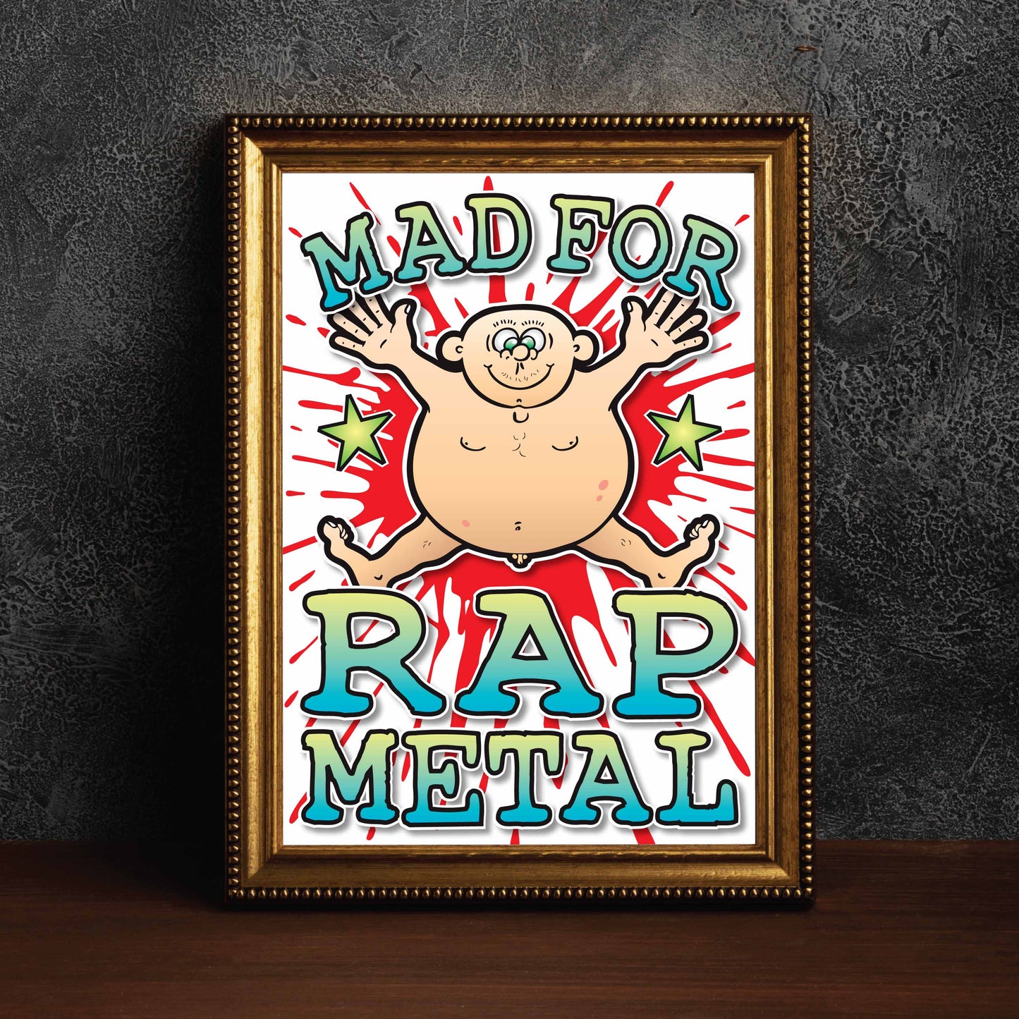 Rap Metal Art Print / Mad For Music Poster / Wall Décor