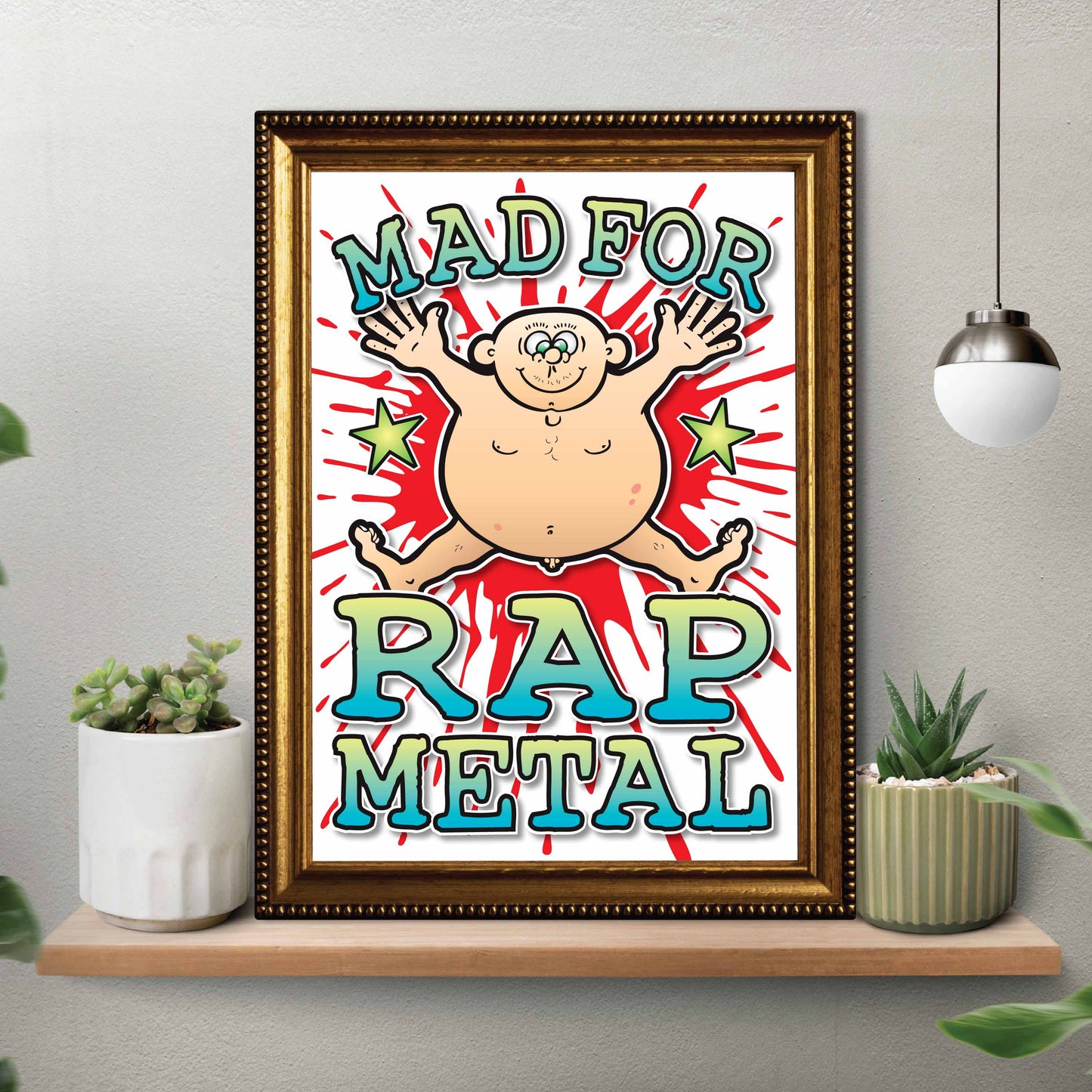 Rap Metal Art Print / Mad For Music Poster / Wall Décor