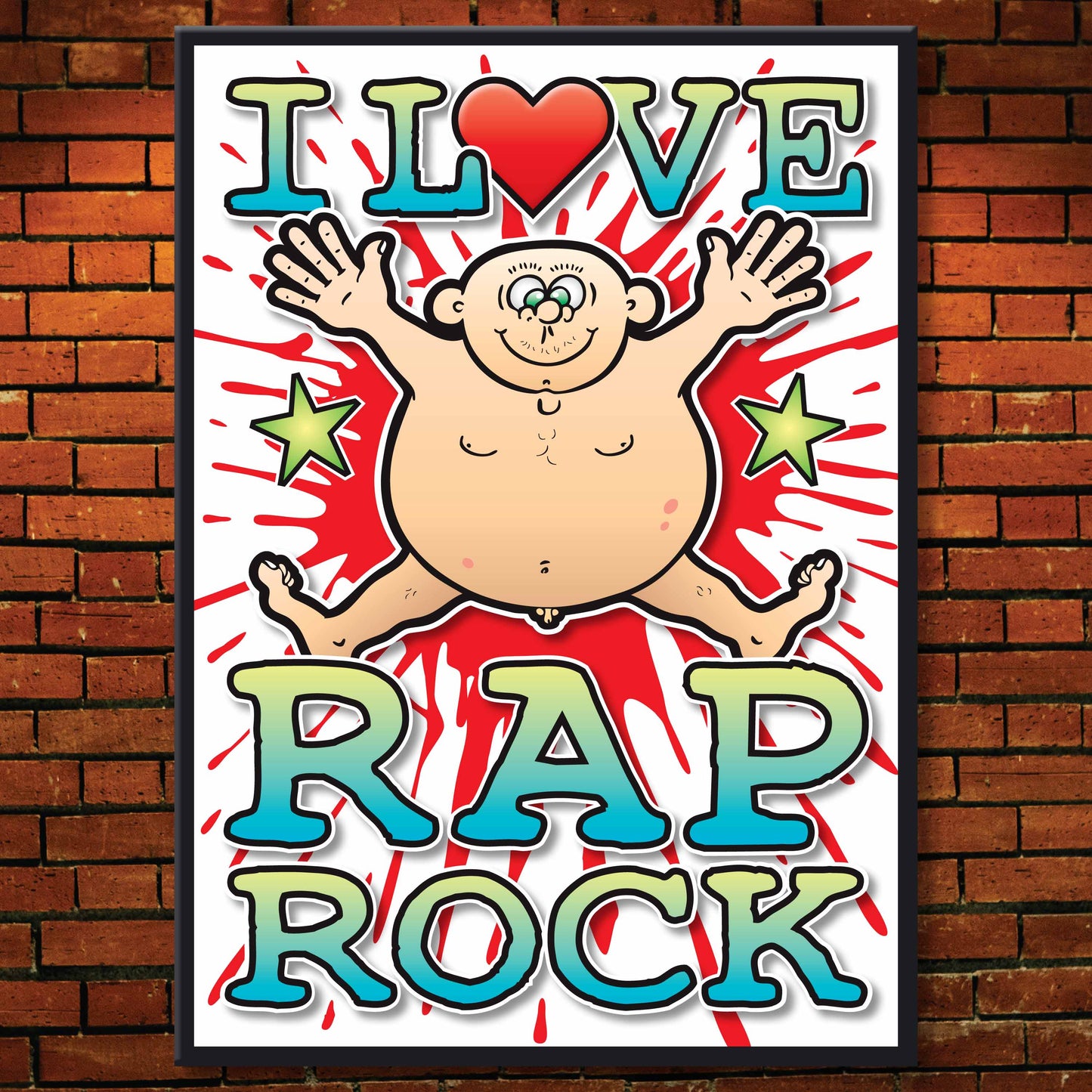 Rap Rock Art Print / Love Music Poster / Wall Décor / Rock Guru