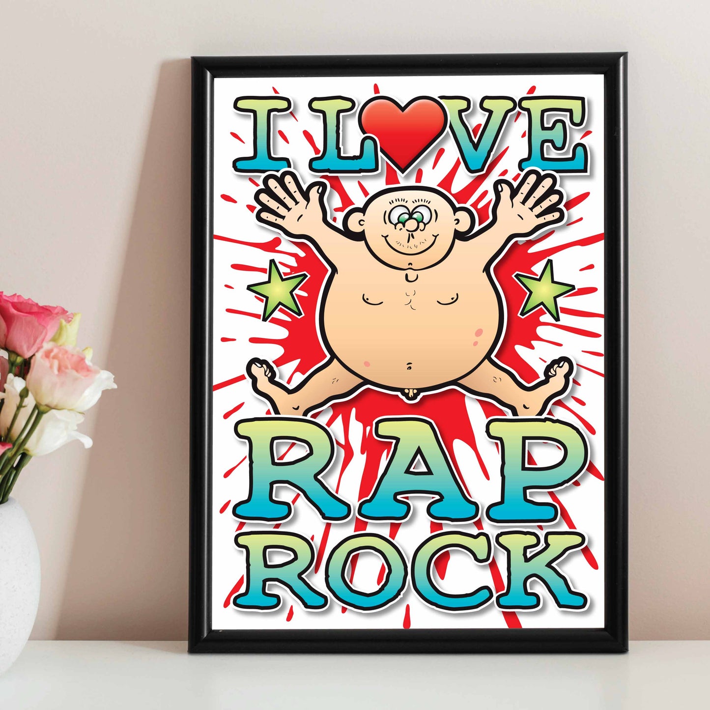 Rap Rock Art Print / Love Music Poster / Wall Décor / Rock Guru