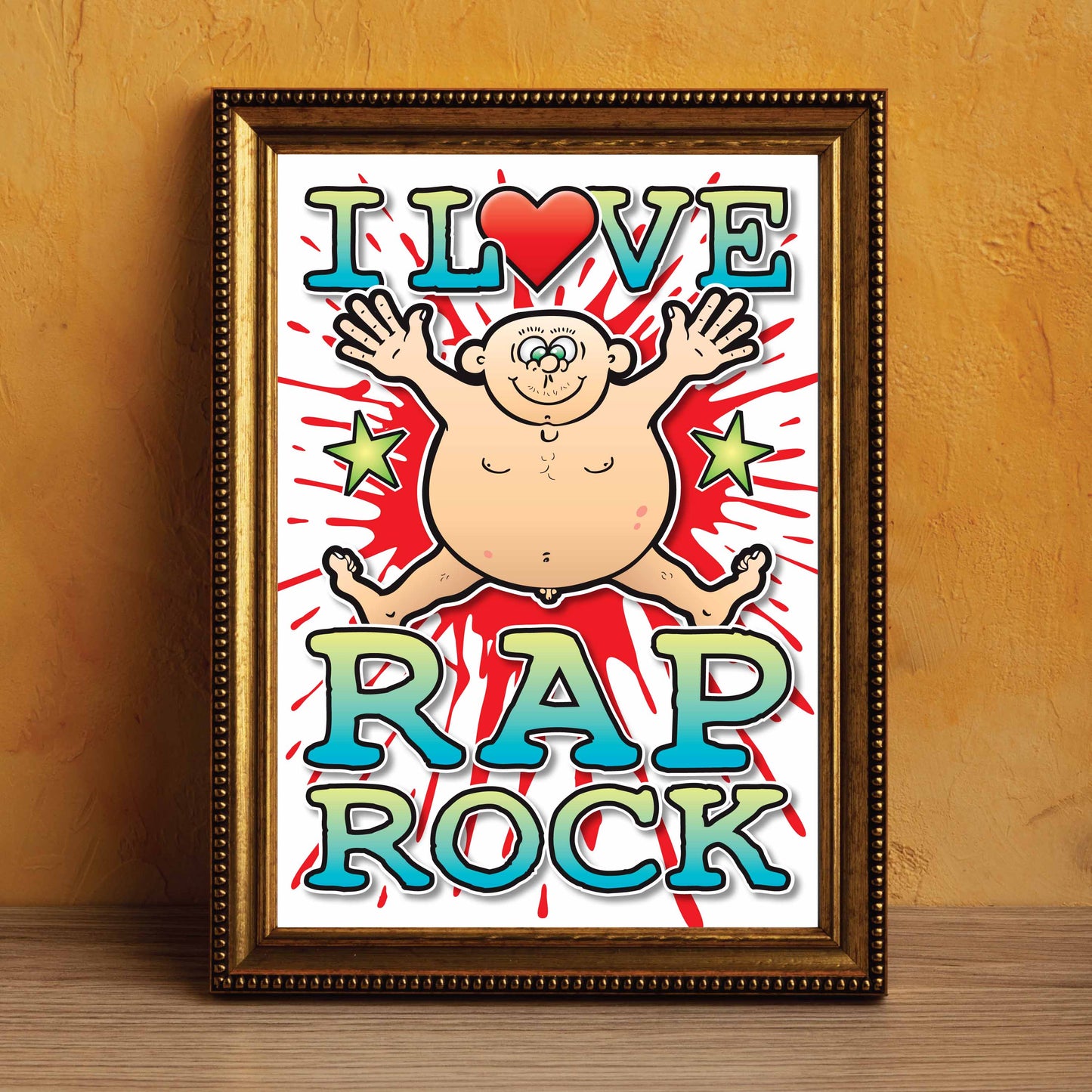 Rap Rock Art Print / Love Music Poster / Wall Décor / Rock Guru
