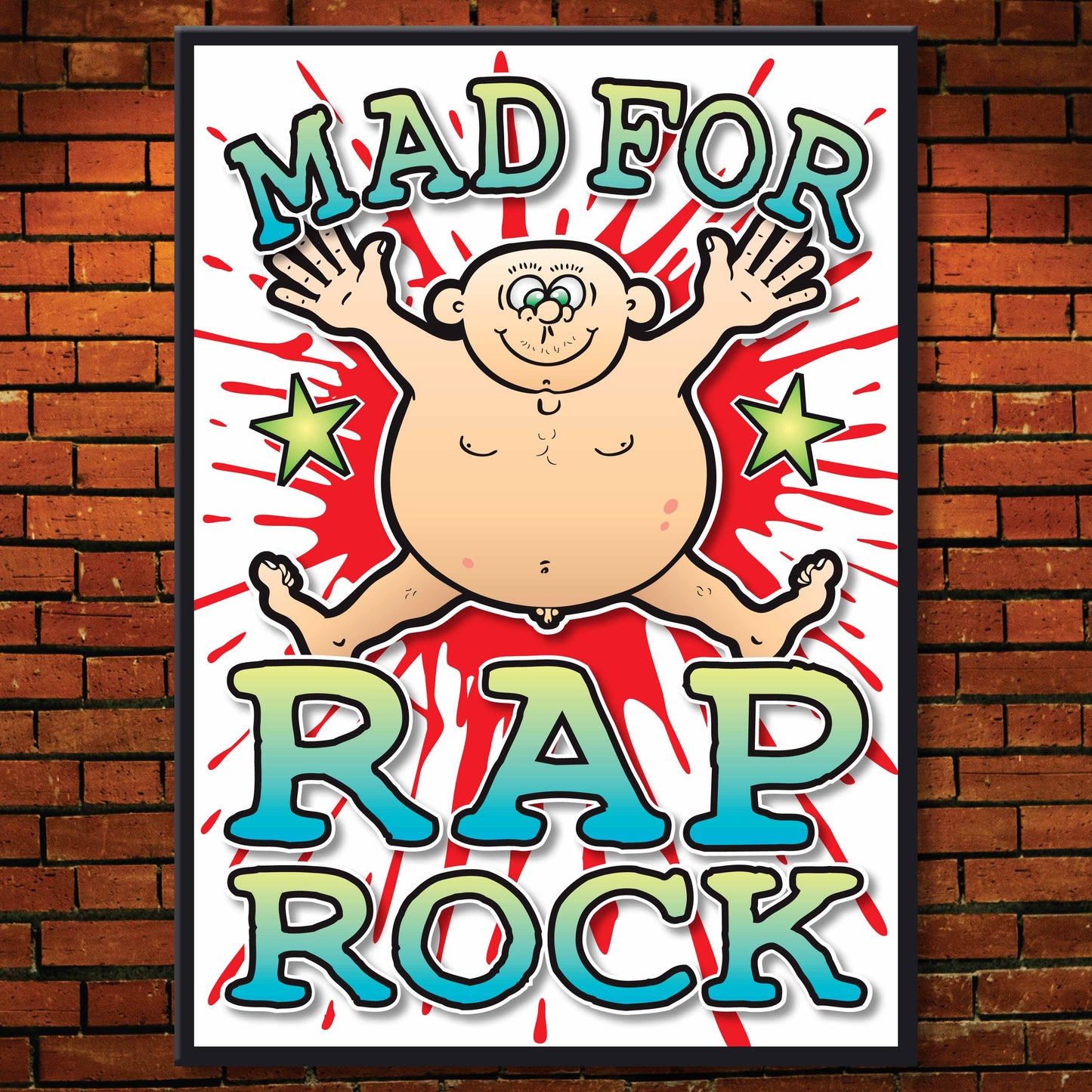 Rap Rock Art Print / Mad For Music Poster / Wall Décor