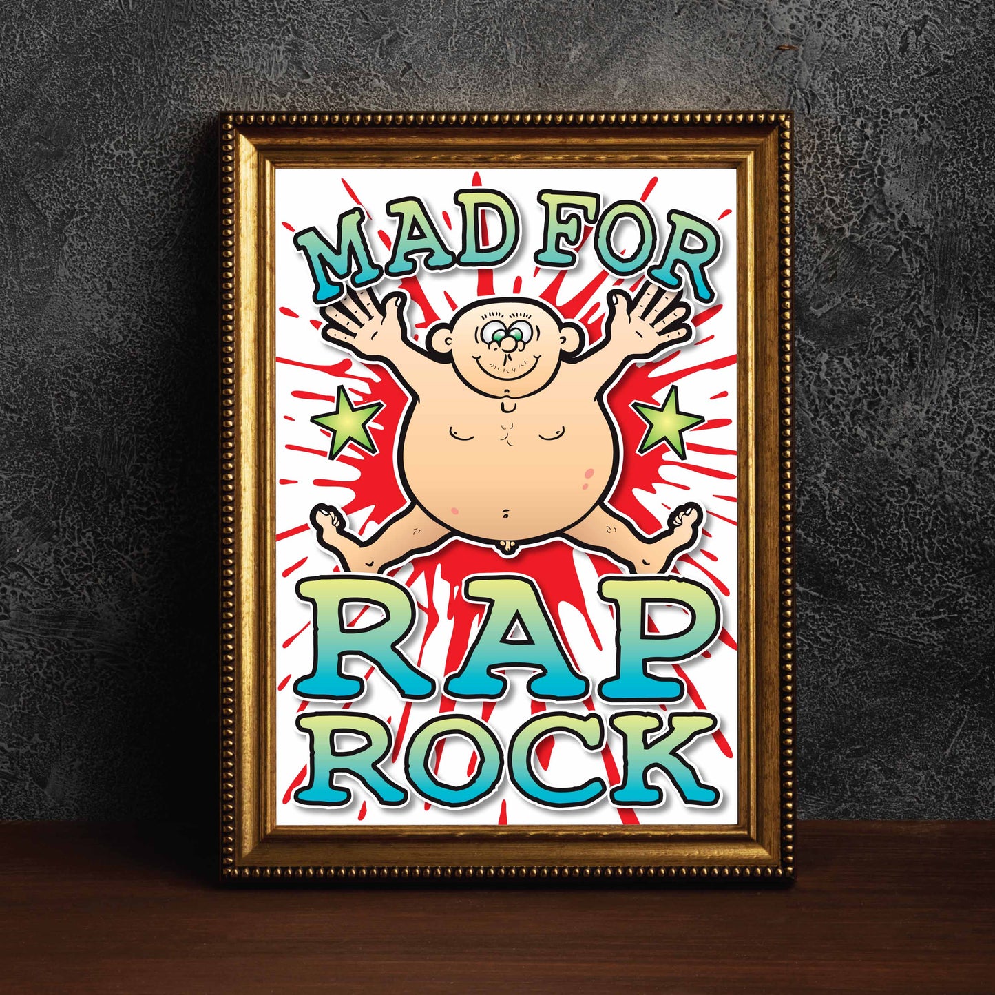 Rap Rock Art Print / Mad For Music Poster / Wall Décor