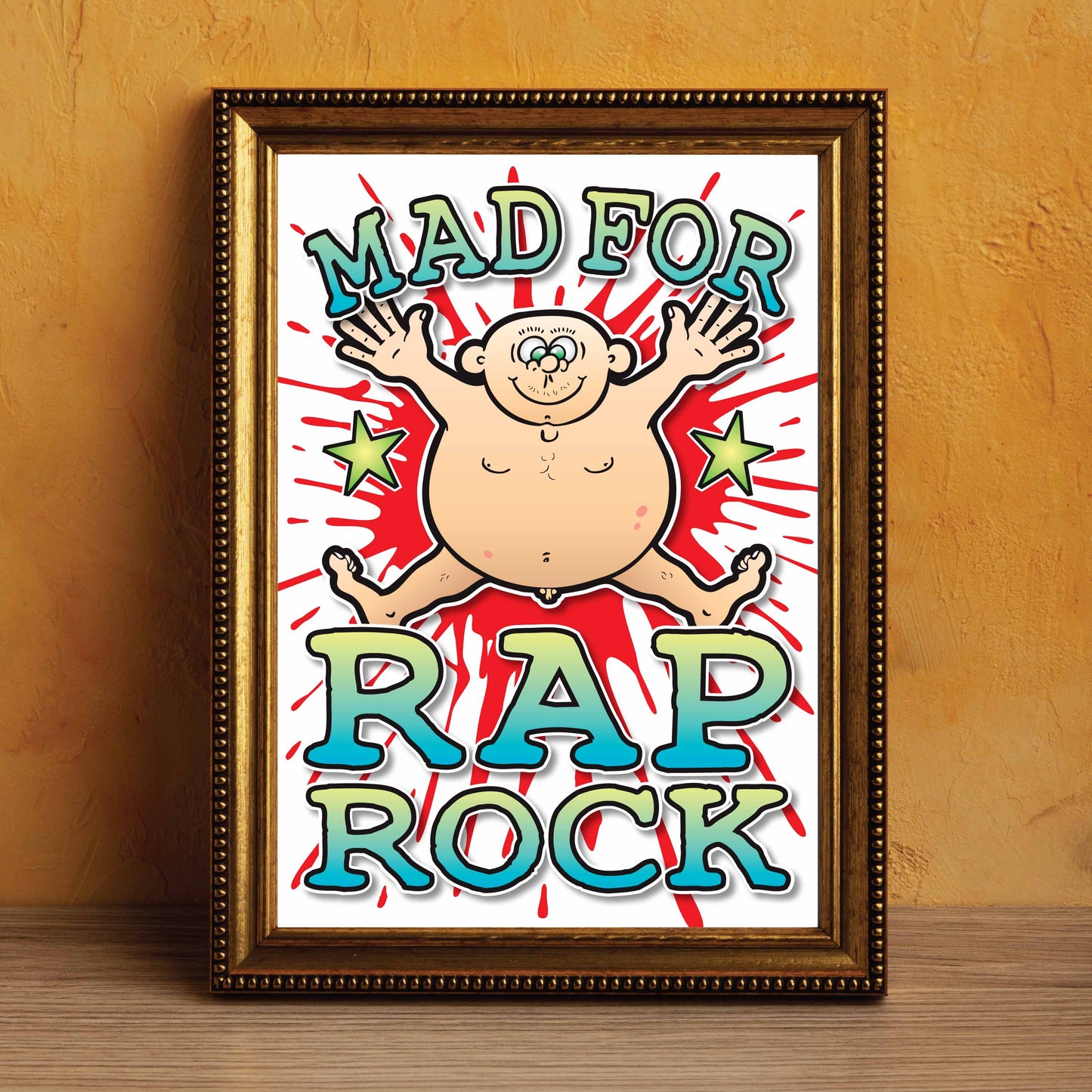 Rap Rock Art Print / Mad For Music Poster / Wall Décor