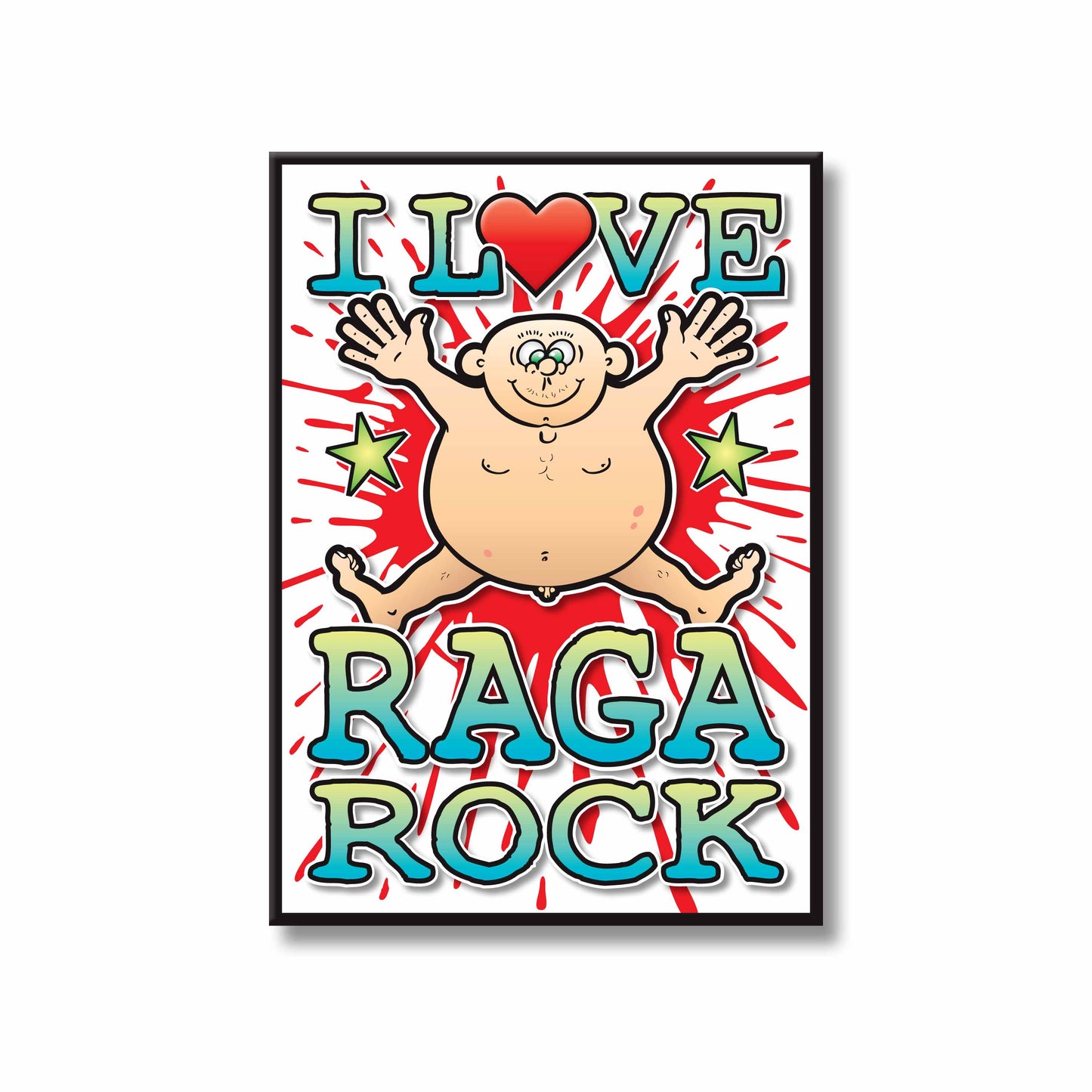 Raga Rock Art Print / Love Music Poster / Wall Décor / Rock Guru