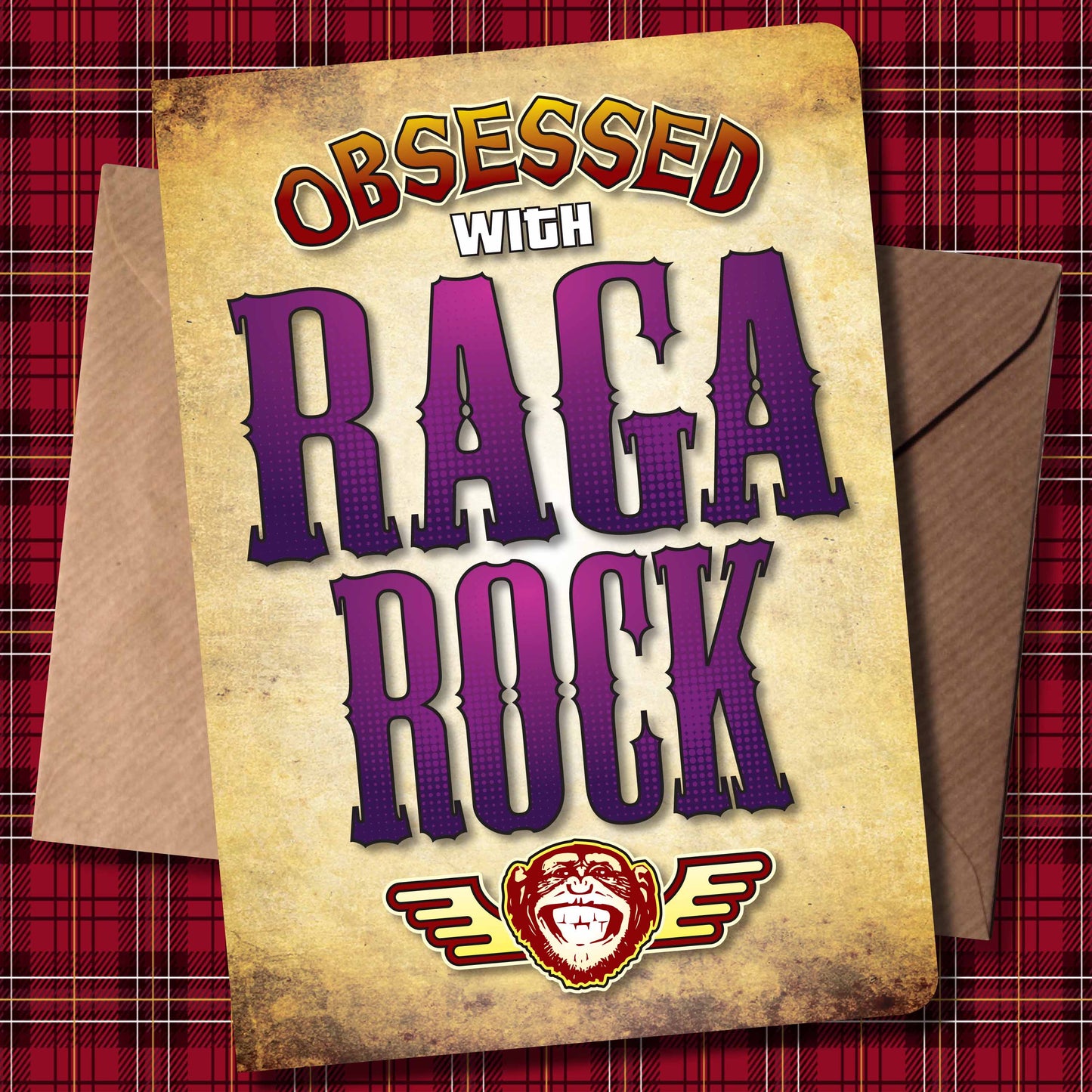 Raga Rock - Obsessed Art Poster + Birthday / Greetings Card