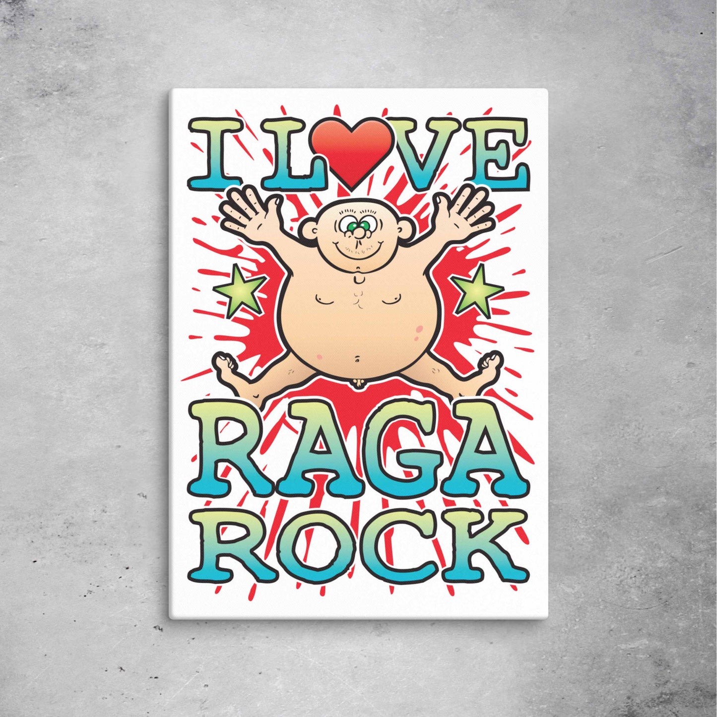 Raga Rock 51x71cm Canvas Print