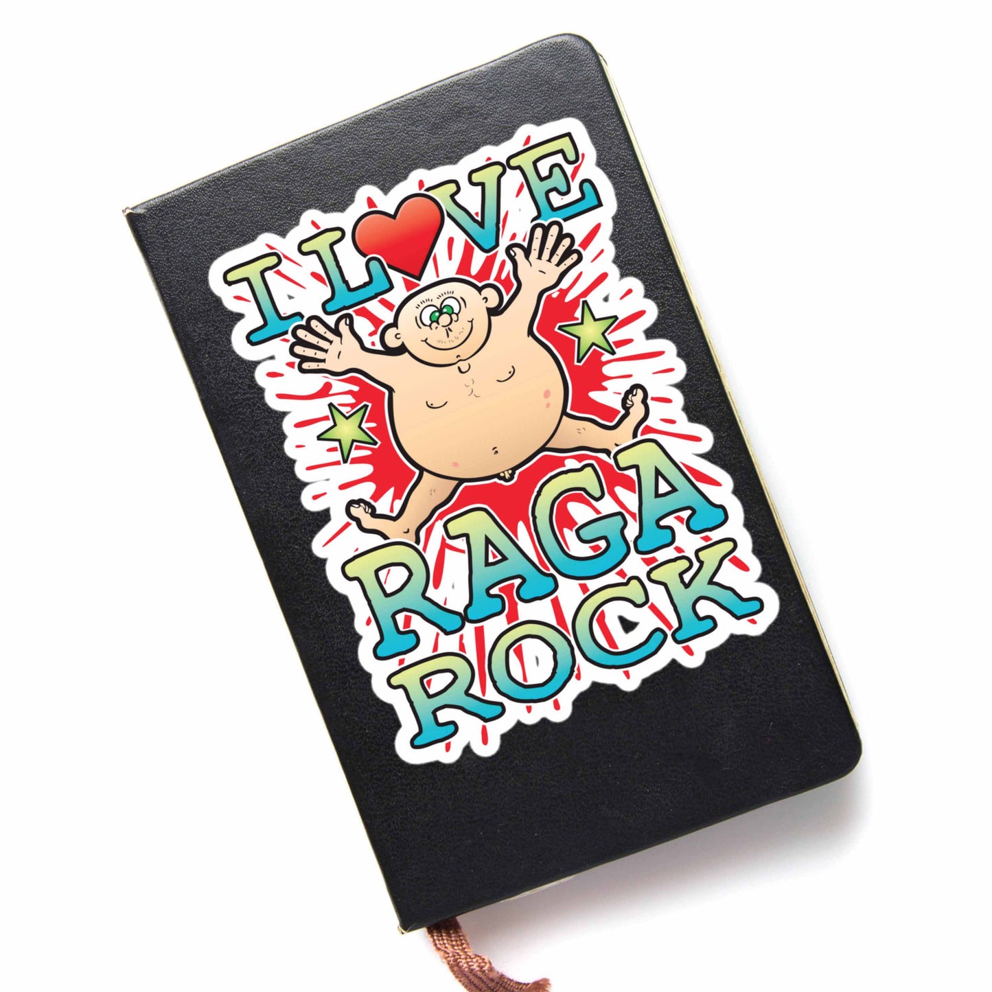 Raga Rock Vinyl Kiss-Cut Sticker / 14 x 10cm