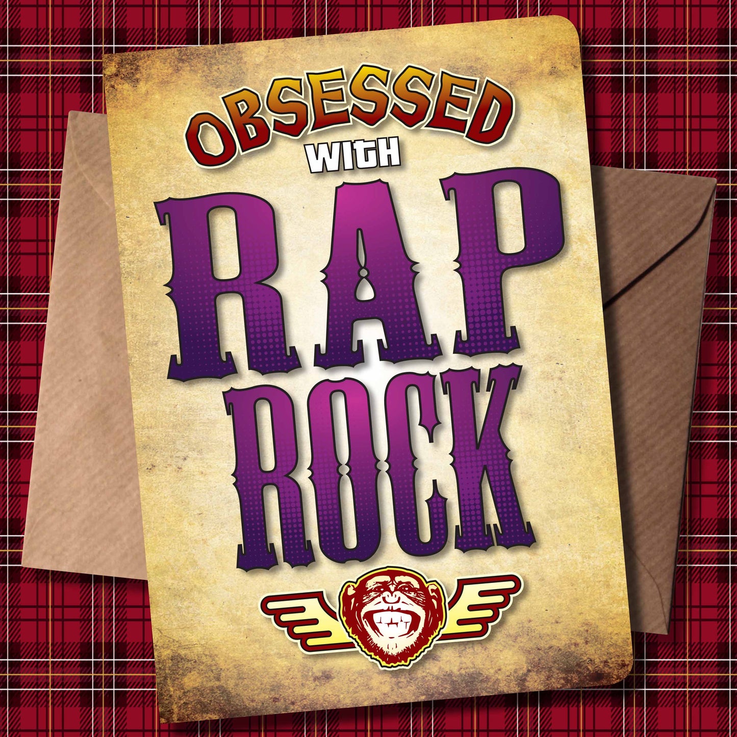 Rap Rock - Obsessed Art Poster + Birthday / Greetings Card