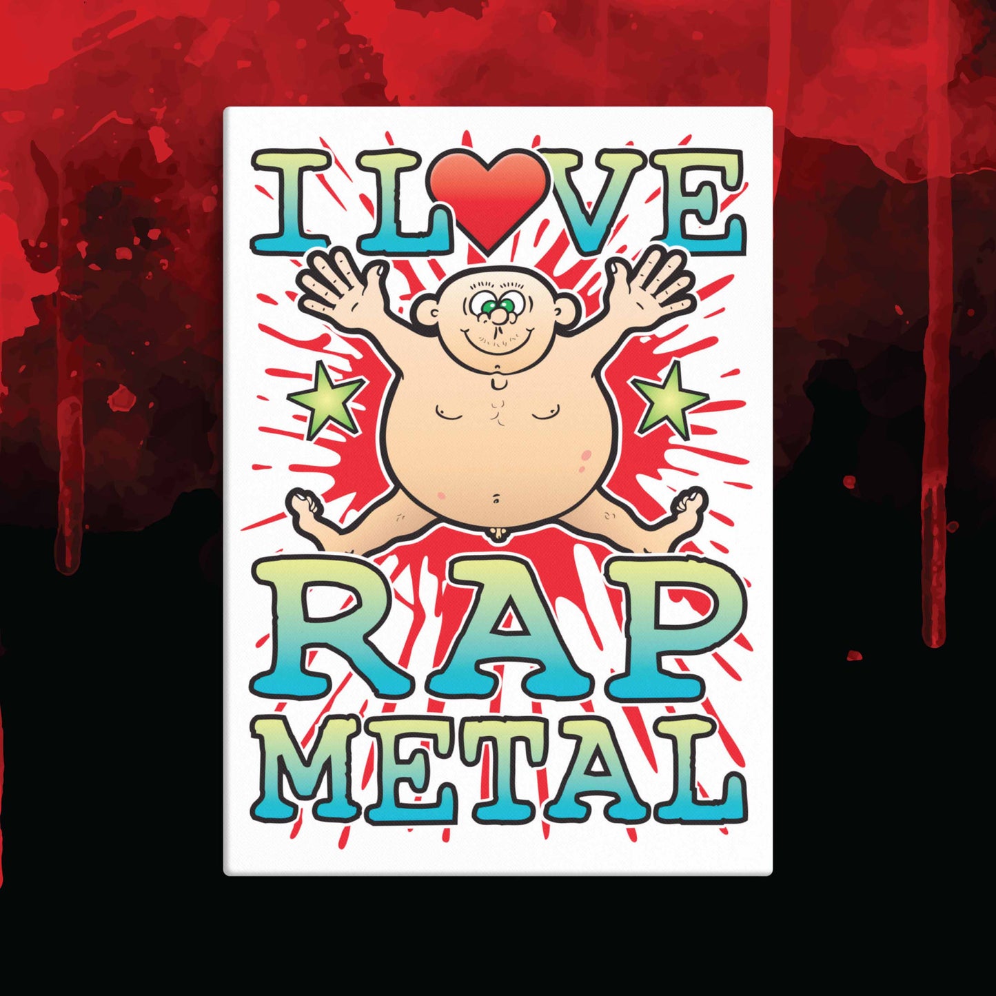 Rap Metal 51x71cm Canvas Print