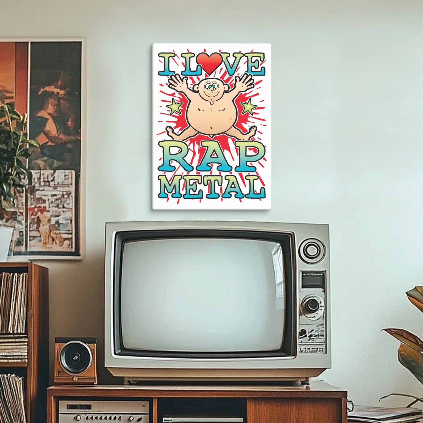 Rap Metal 51x71cm Canvas Print