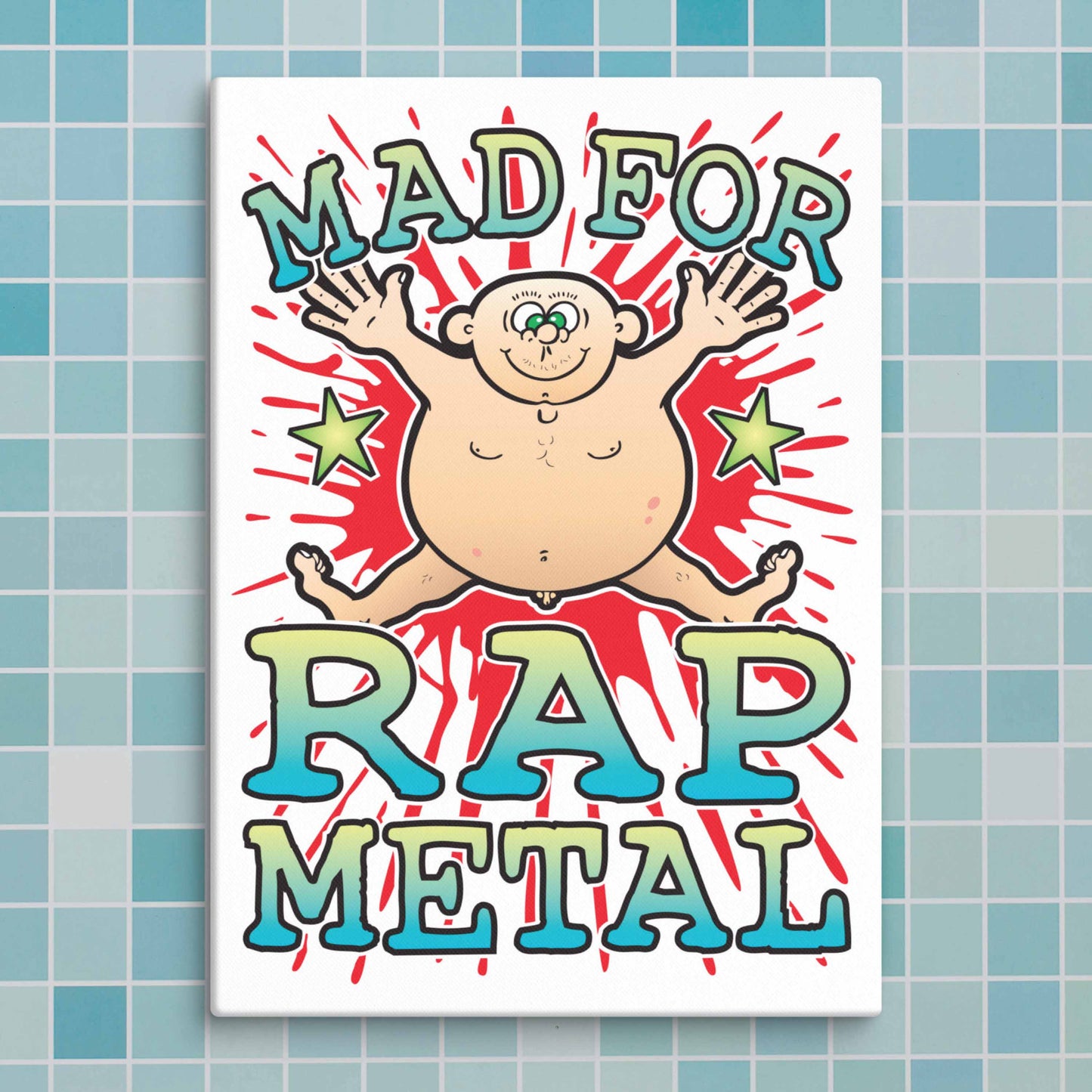 Rap Metal Canvas Print 30x40cm