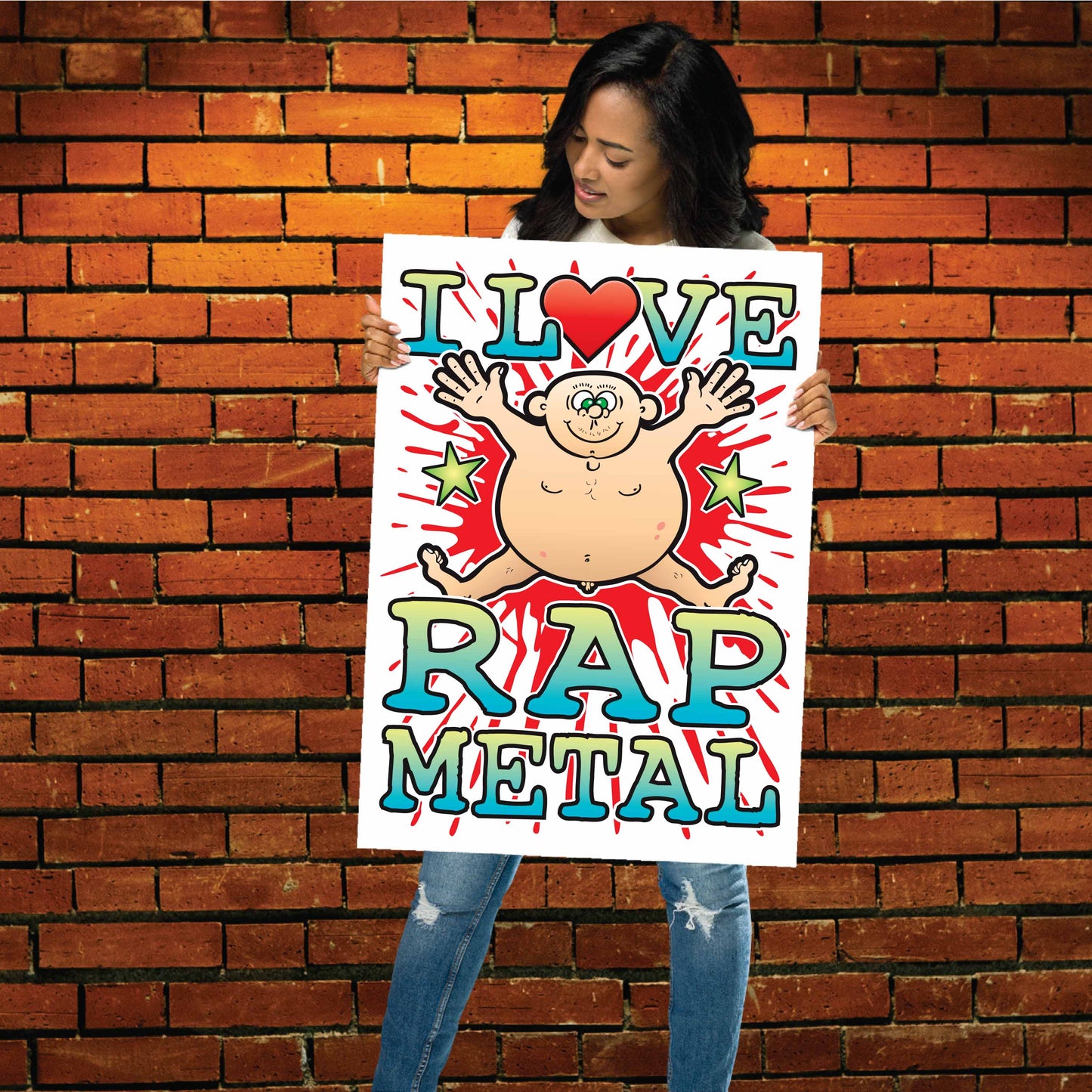 Rap Metal 50x70cm Wall Art / Love Music Poster