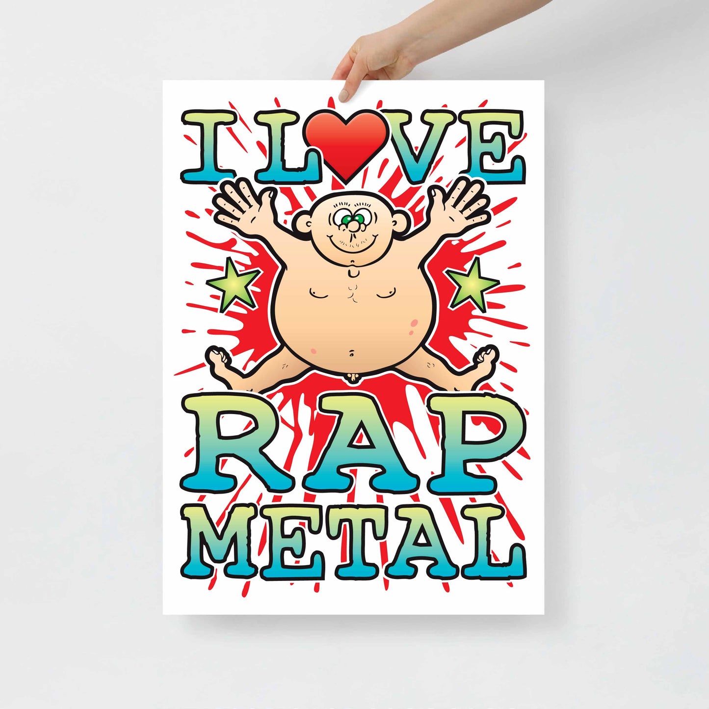 Rap Metal 50x70cm Wall Art / Love Music Poster