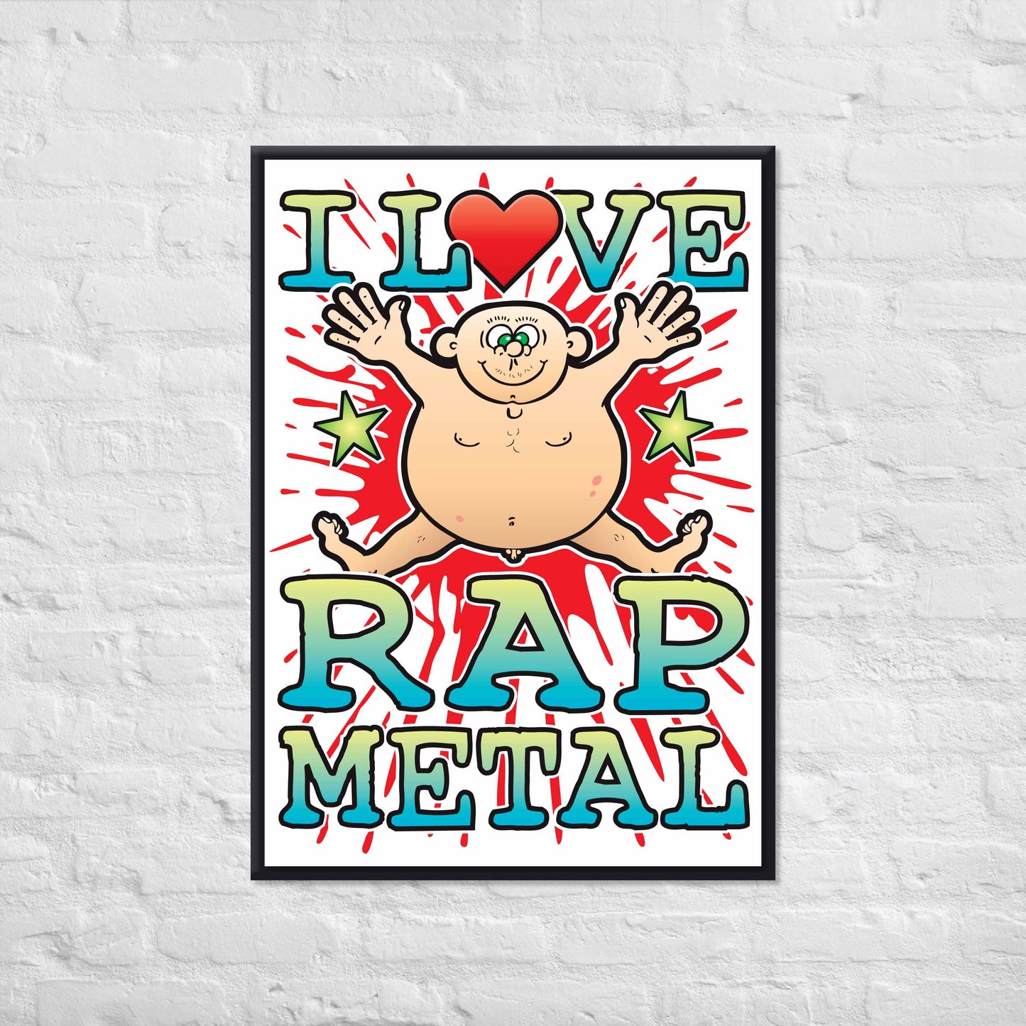 Rap Metal 50x70cm Wall Art / Love Music Poster
