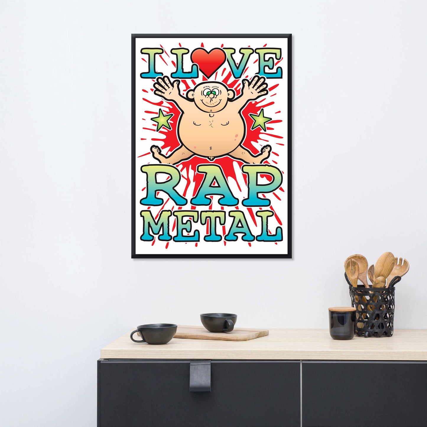 Rap Metal 50x70cm Wall Art / Love Music Poster