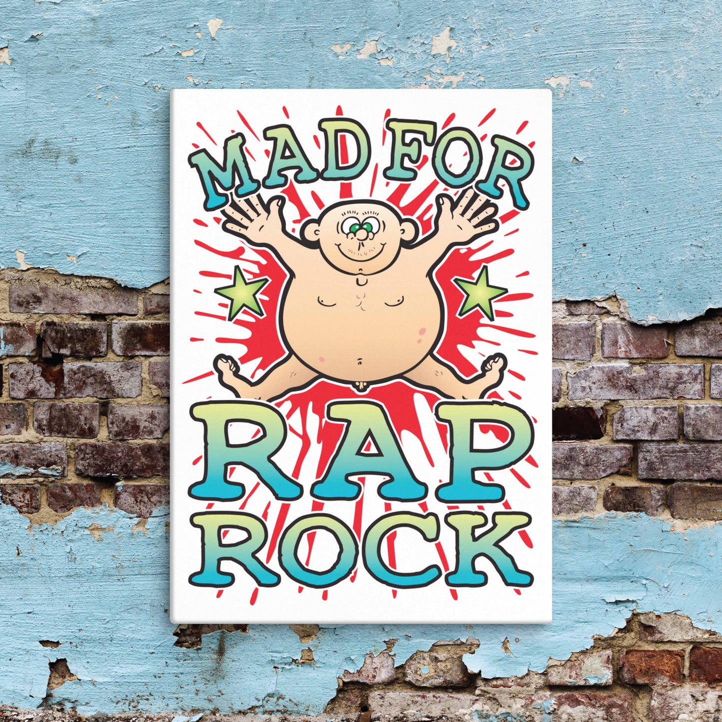 Rap Rock Canvas Print 30x40cm