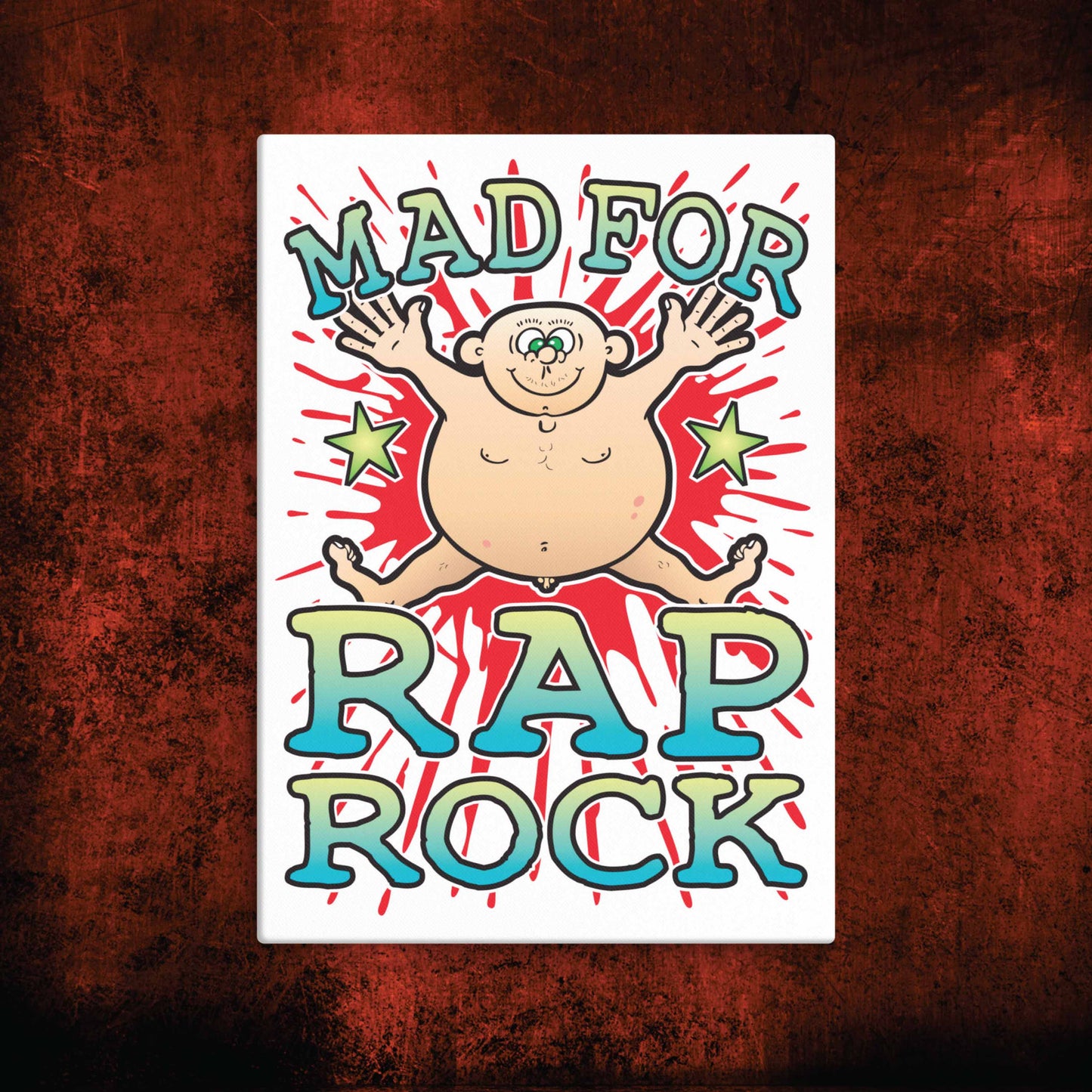 Rap Rock Canvas Print 30x40cm