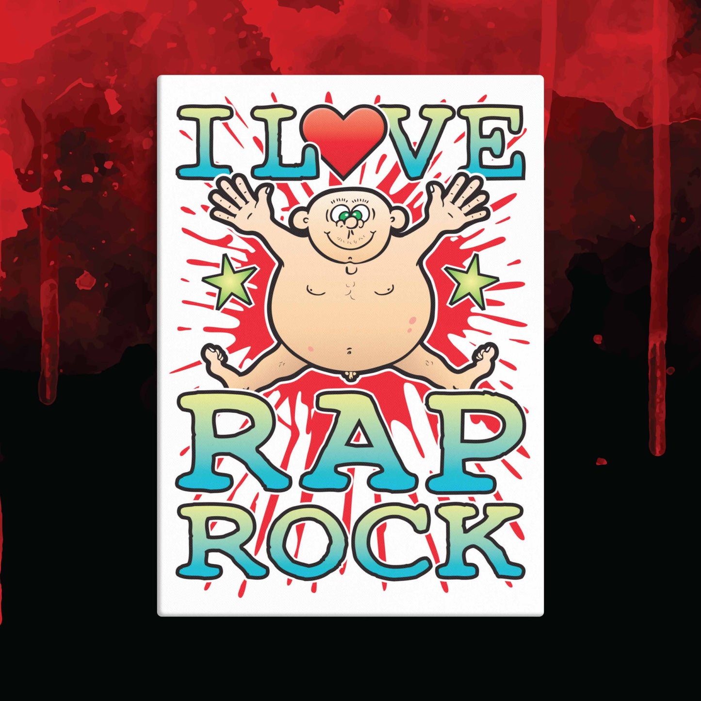 Rap Rock 51x71cm Canvas Print