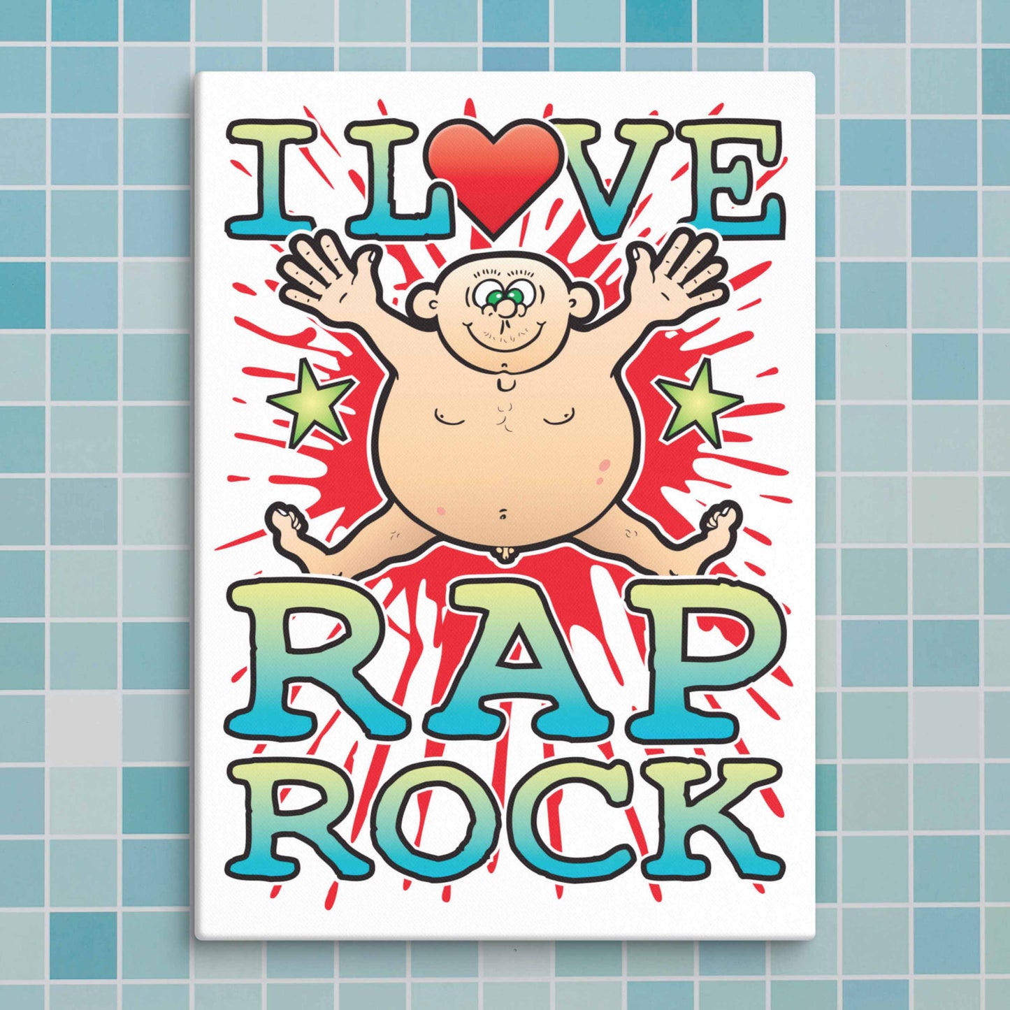 Rap Rock Canvas Print 30x40cm