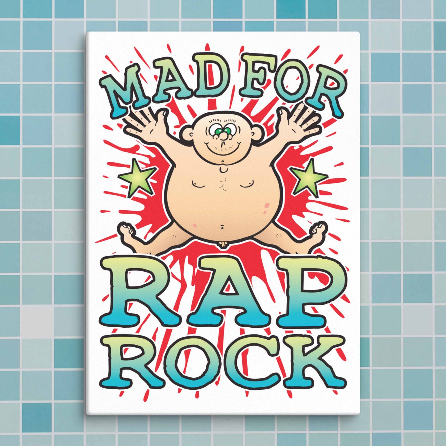 Rap Rock Canvas Print 30x40cm