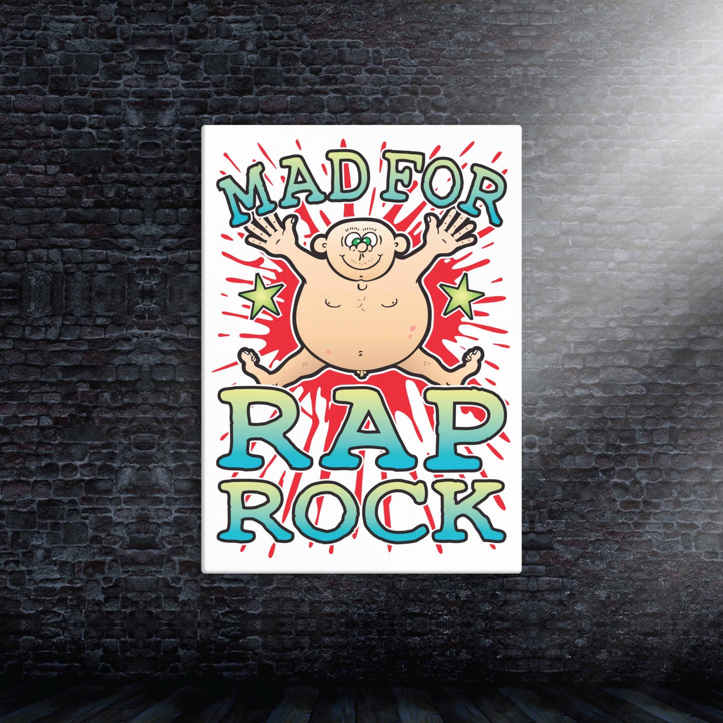 Rap Rock Canvas Print 30x40cm