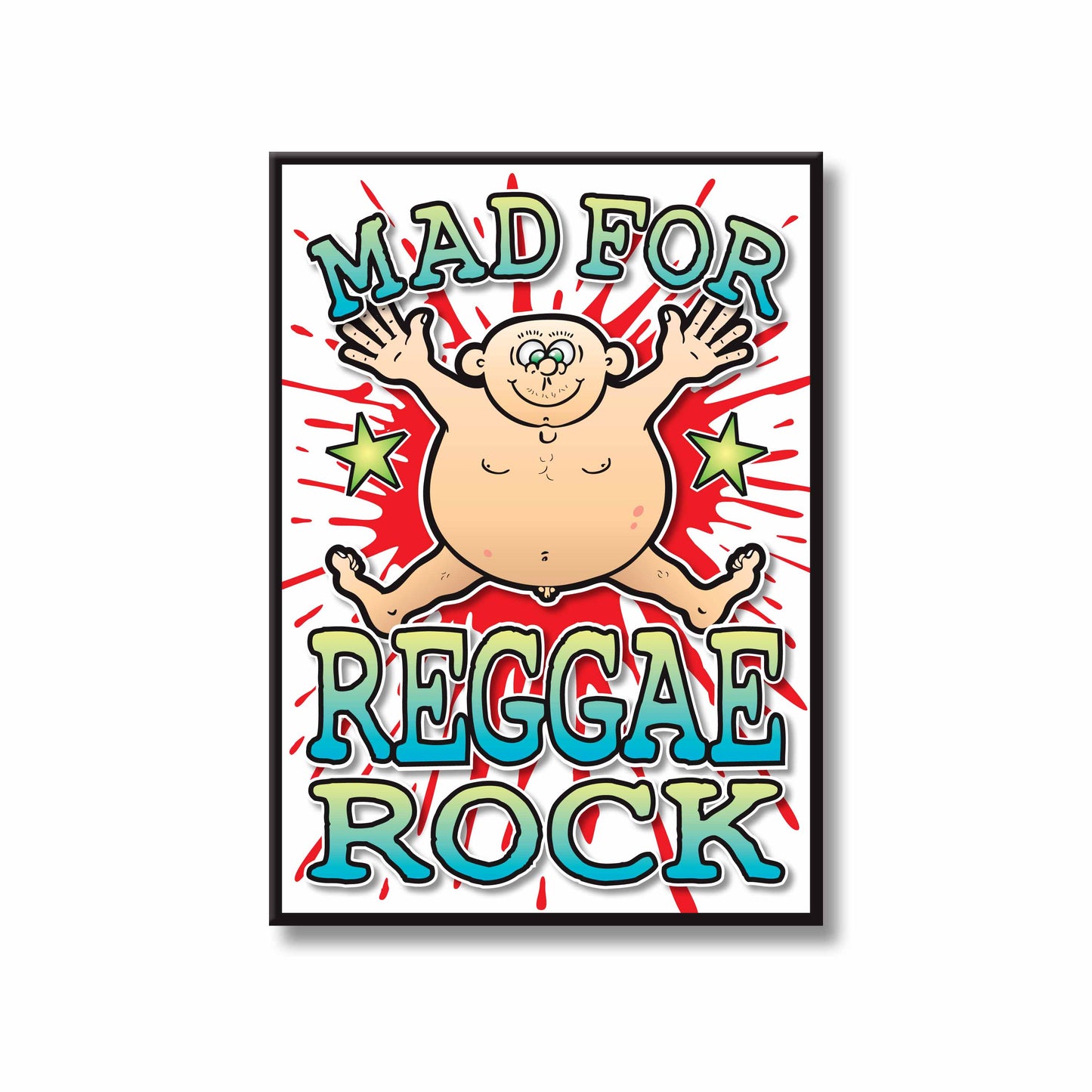 Reggae Rock Art Print / Mad For Music Poster / Wall Décor