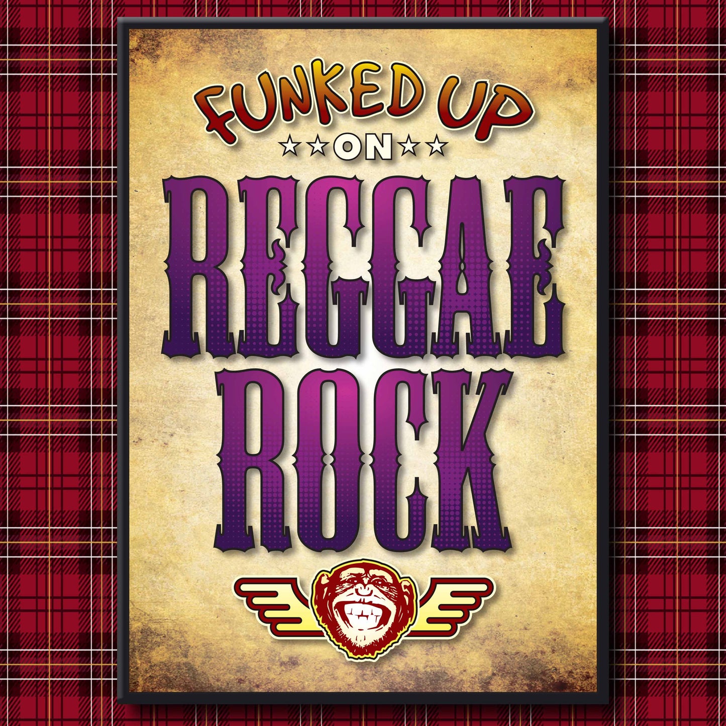 Reggae Rock Art Print / Poster / Birthday Card / Greetings Card