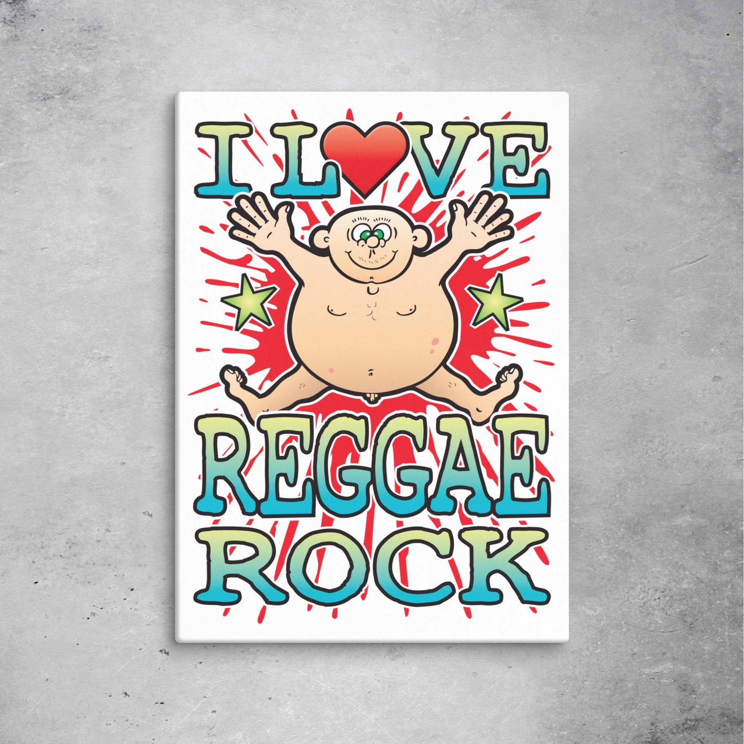 Reggae Rock 51x71cm Canvas Print