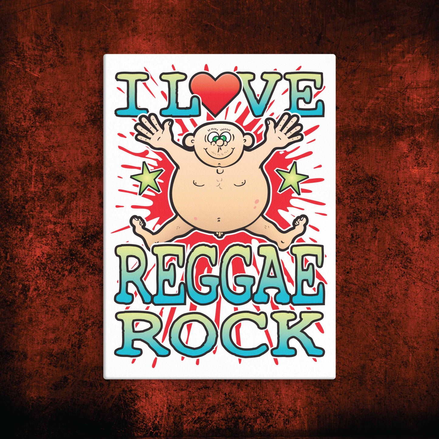 Reggae Rock Canvas Print 30x40cm