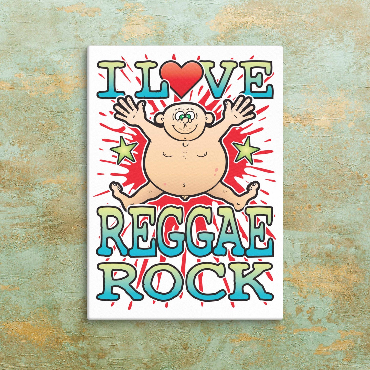 Reggae Rock 51x71cm Canvas Print