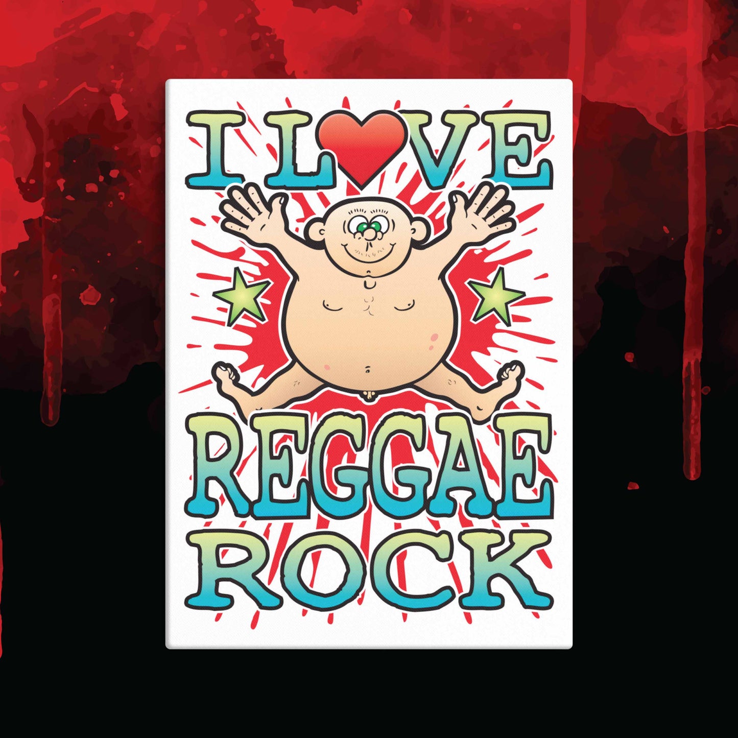 Reggae Rock 51x71cm Canvas Print