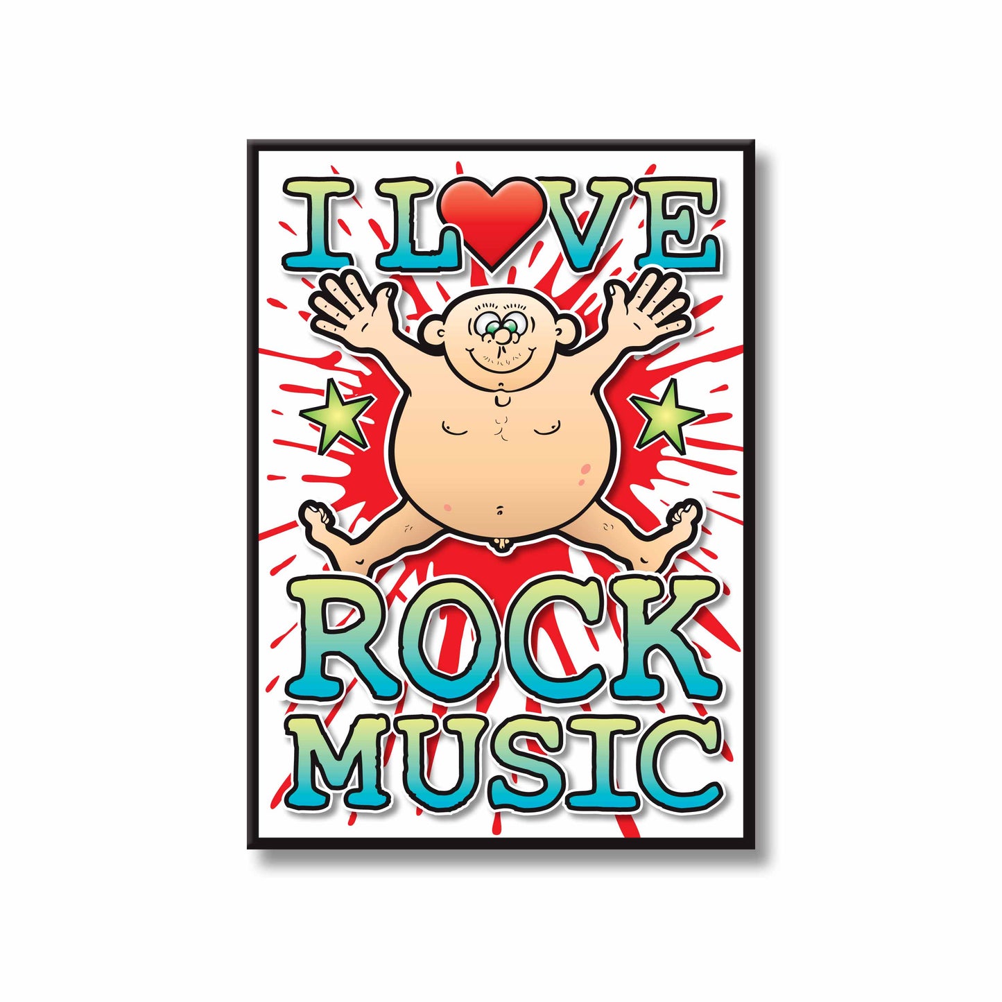 Rock Music Art Print / Love Music Poster / Wall Décor / Rock Guru