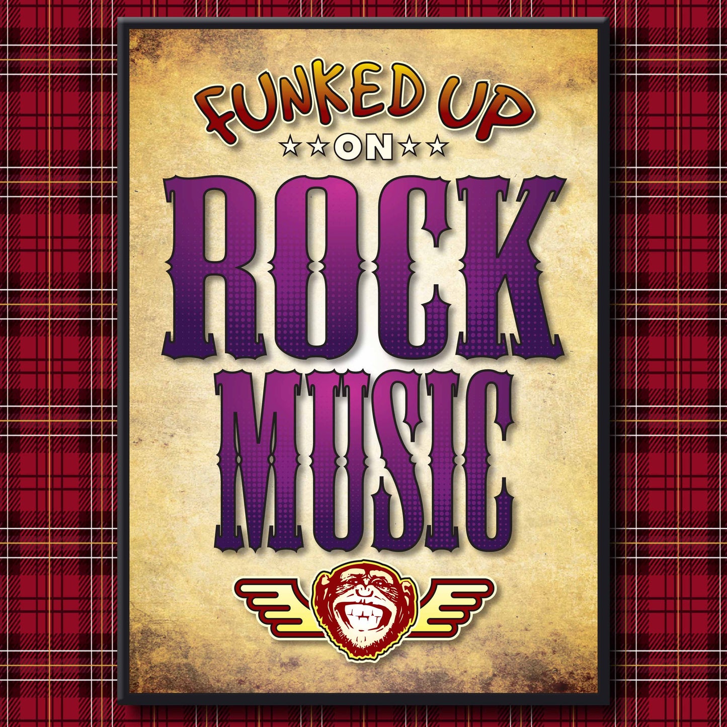 Rock Music Art Print / Poster / Birthday Card / Greetings Card