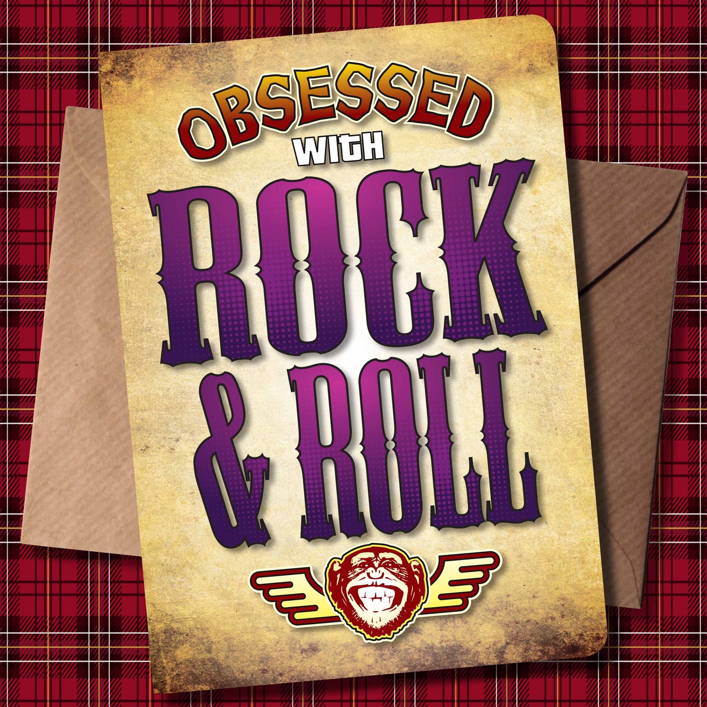 Rock & Roll - Obsessed Art Poster + Birthday / Greetings Card