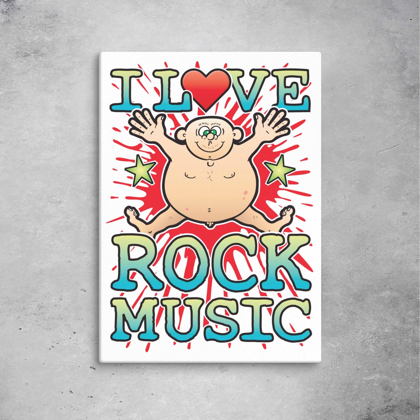 Rock Music 51x71cm Canvas Print