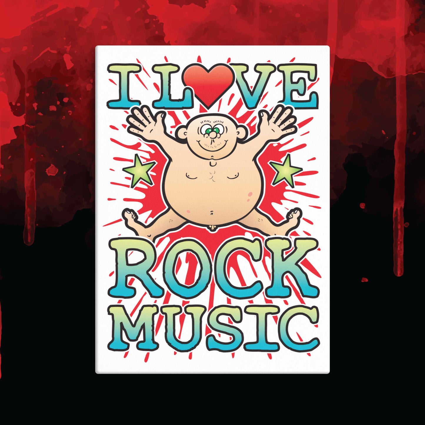 Rock Music 51x71cm Canvas Print
