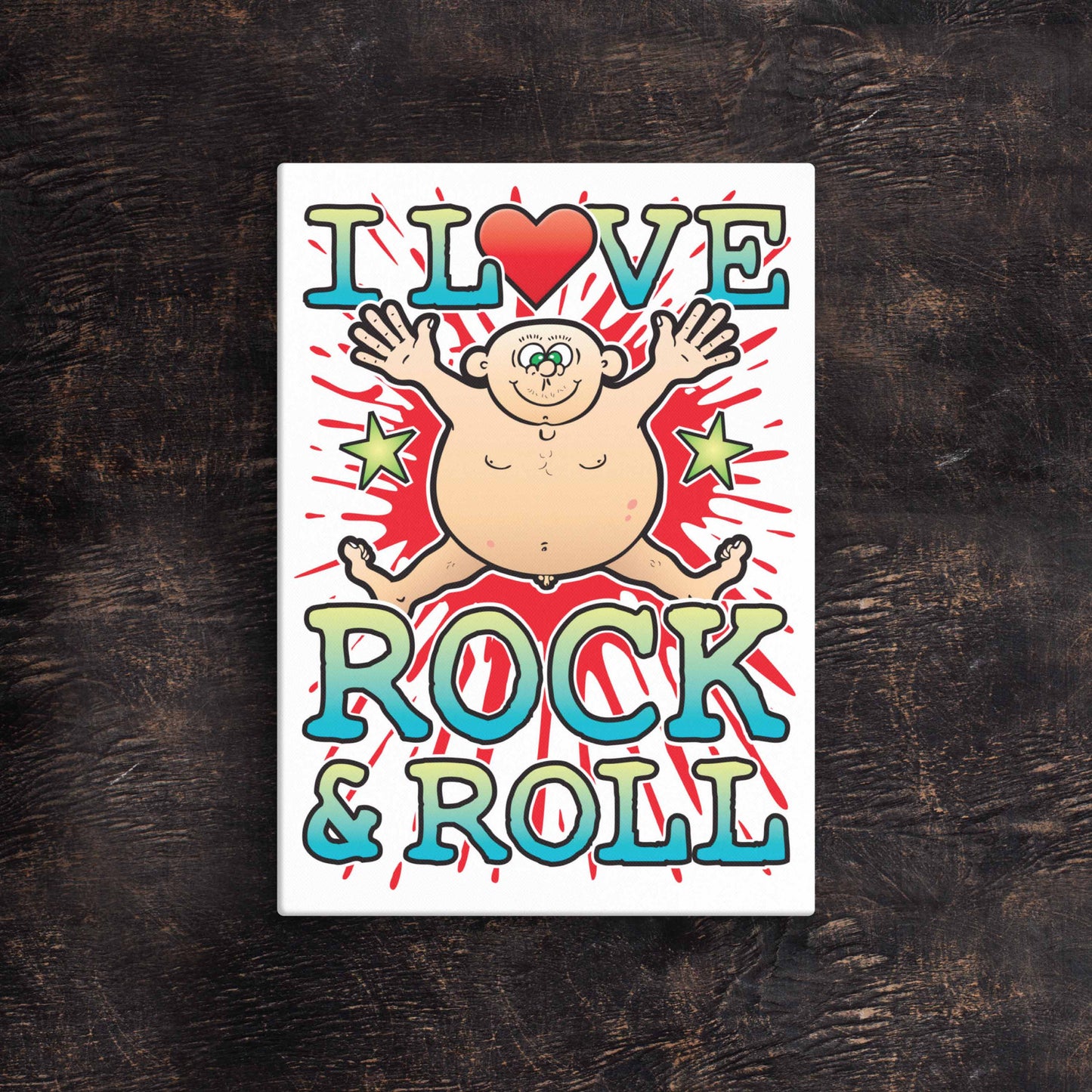Rock & Roll 51x71cm Canvas Print