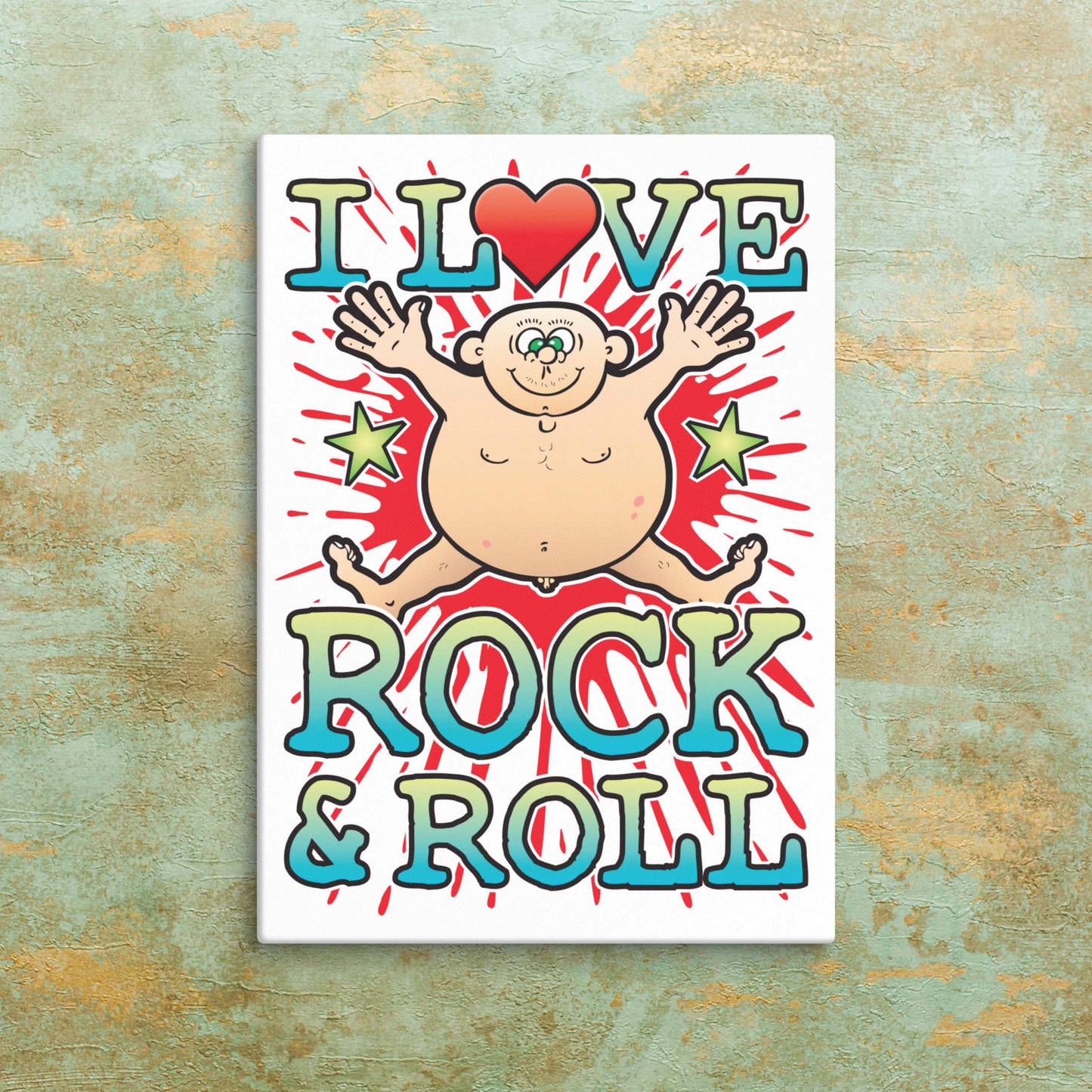 Rock & Roll Canvas Print 30x40cm