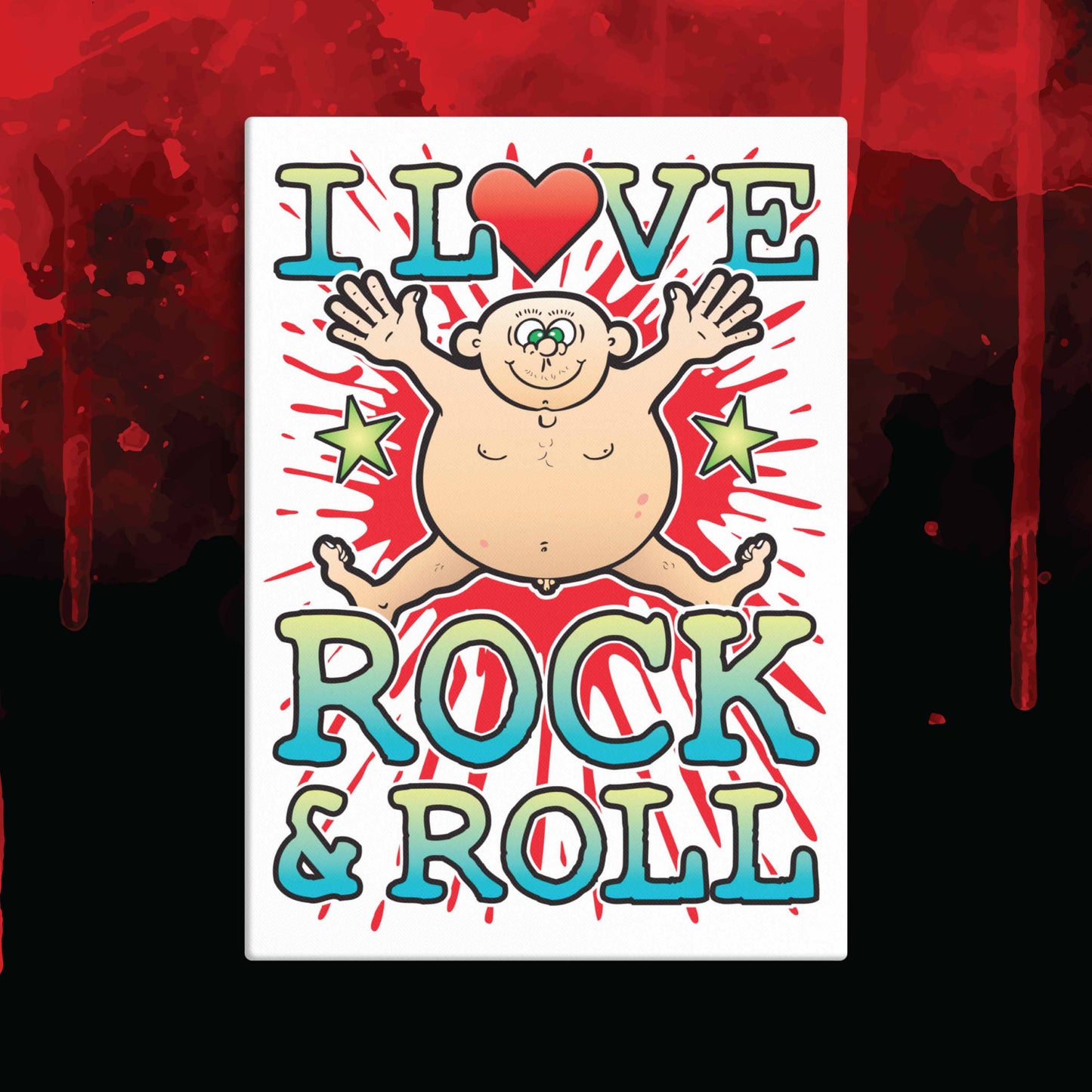 Rock & Roll 51x71cm Canvas Print