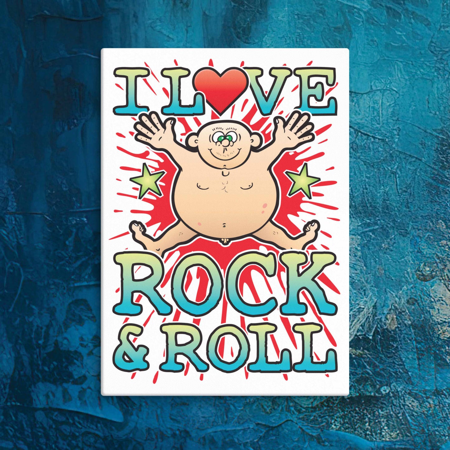 Rock & Roll Canvas Print 30x40cm