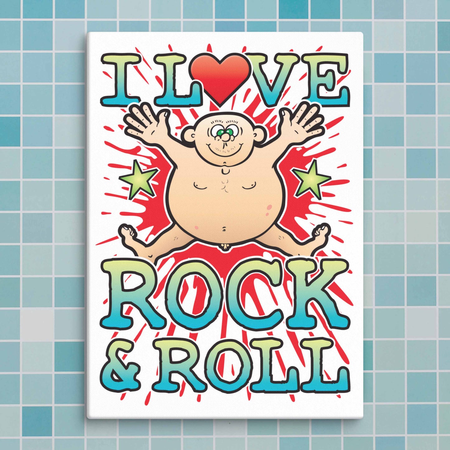 Rock & Roll Canvas Print 30x40cm