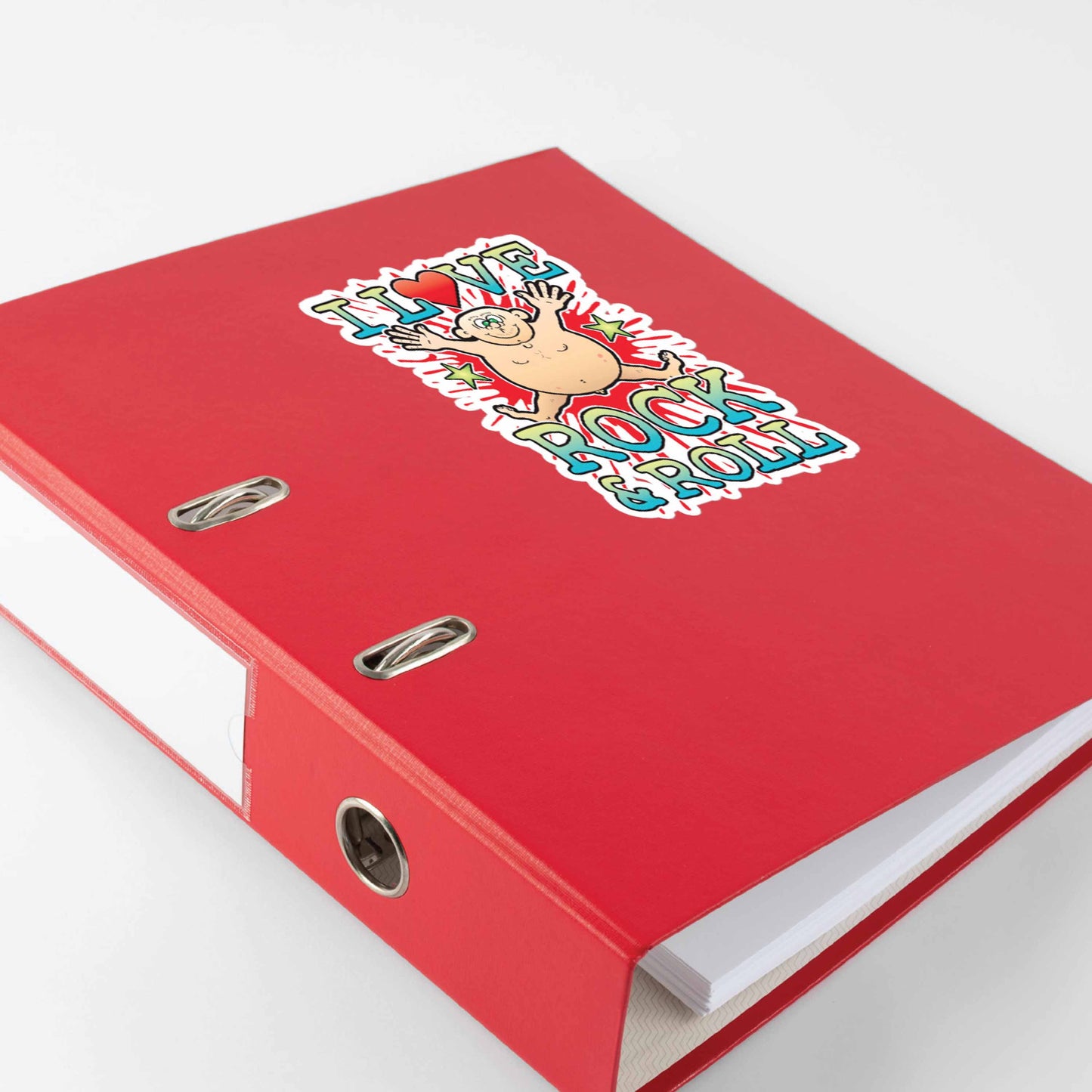 Rock & Roll Vinyl Kiss-Cut Sticker / 14 x 10cm