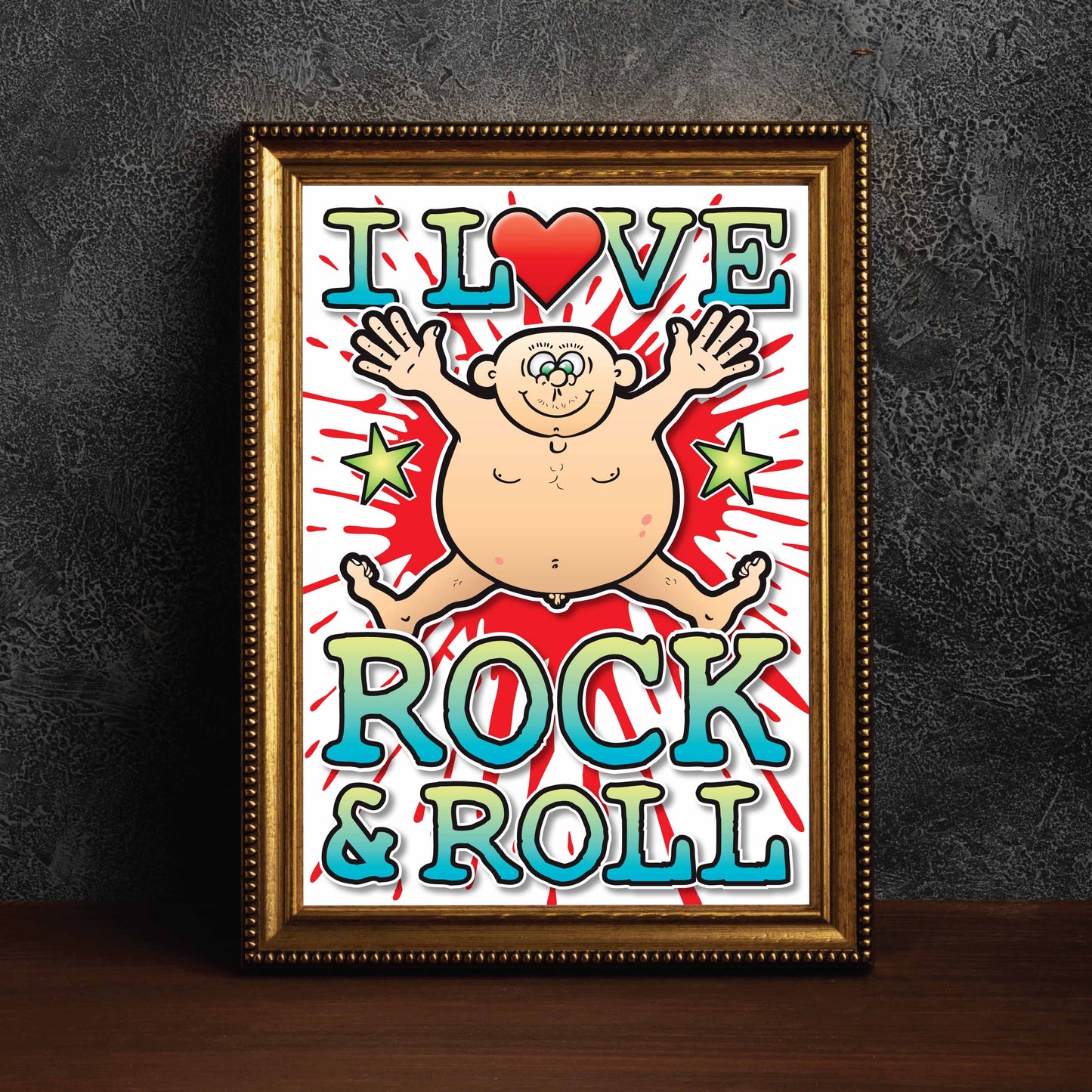 Rock & Roll Art Print / Love Music Poster / Wall Décor / Rock Guru
