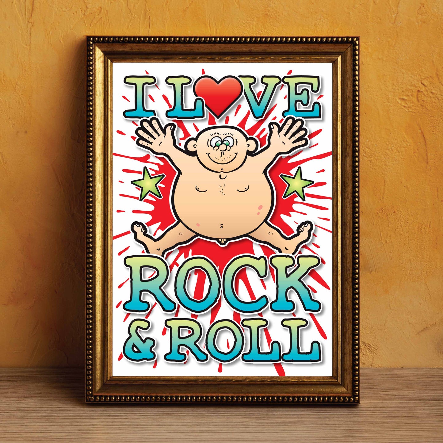 Rock & Roll Art Print / Love Music Poster / Wall Décor / Rock Guru