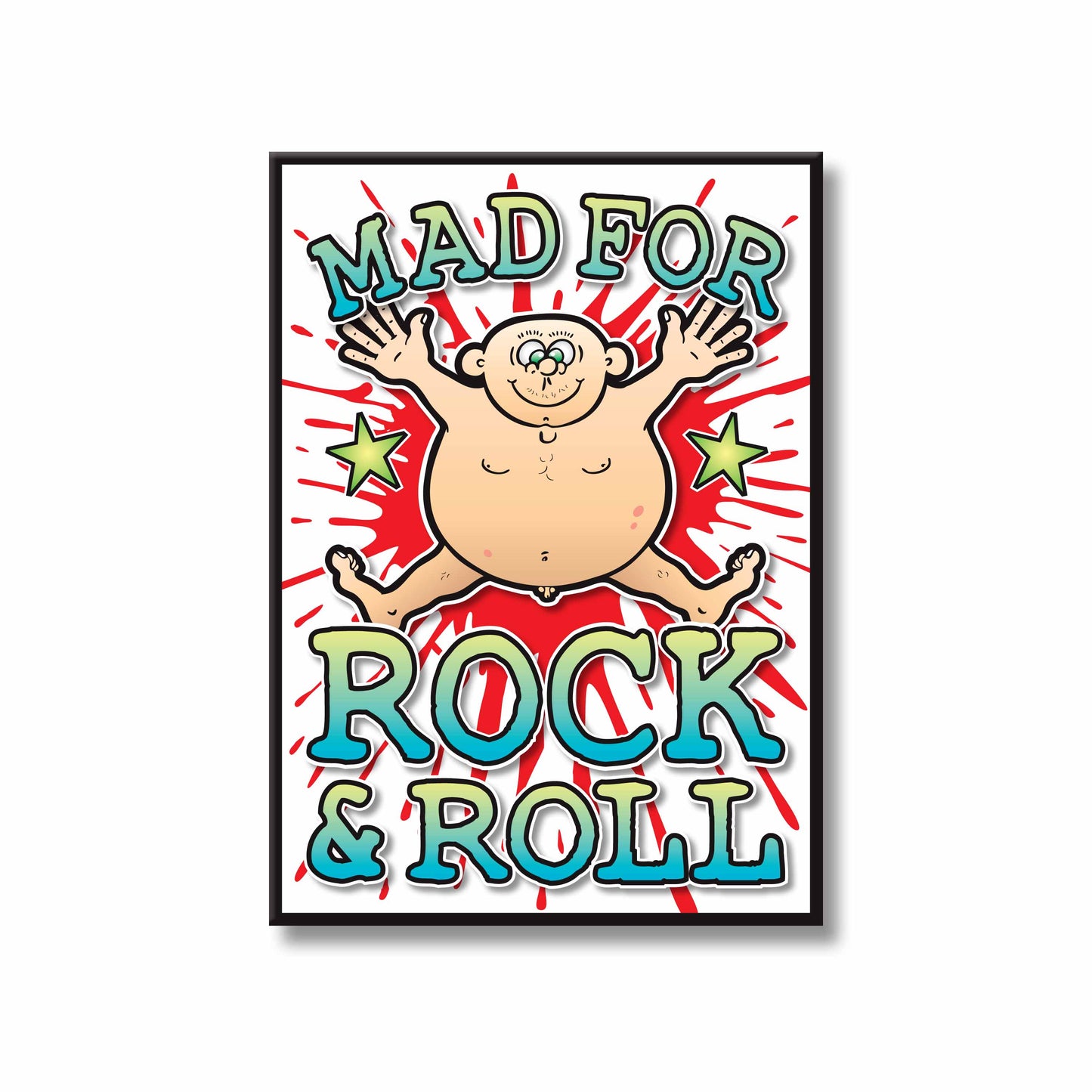 Rock & Roll Art Print / Mad For Music Poster / Wall Décor