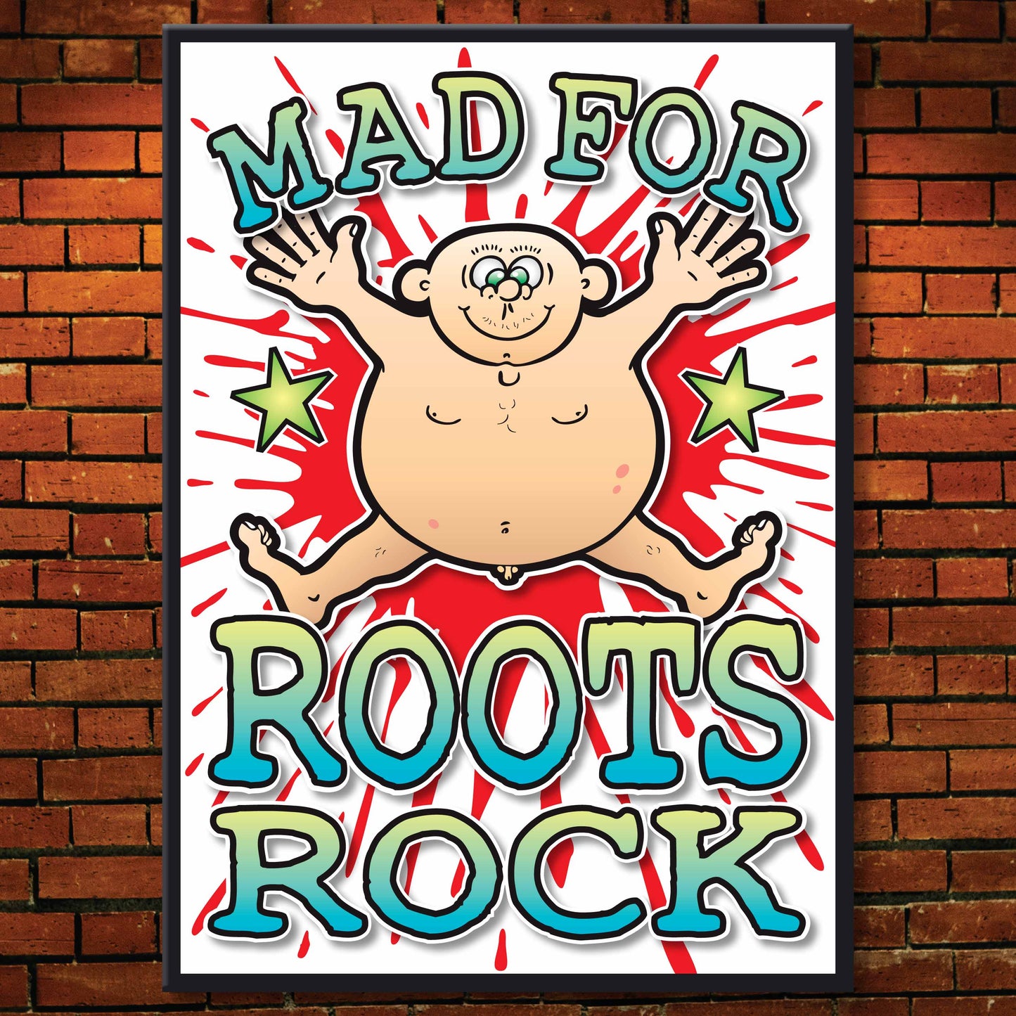 Roots Rock Art Print / Mad For Music Poster / Wall Décor